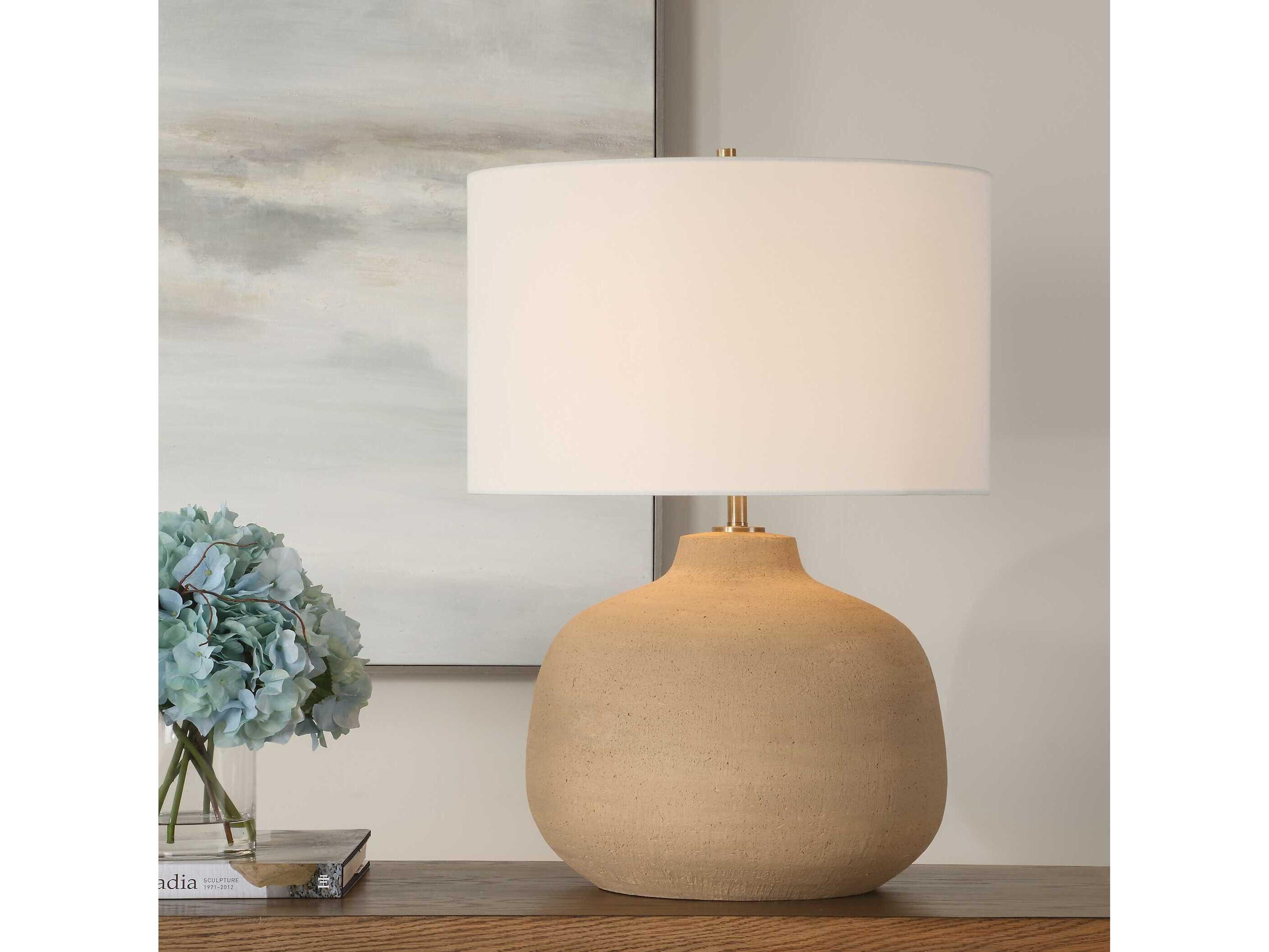 Uttermost Cline Terracotta Brown Buffet Lamp