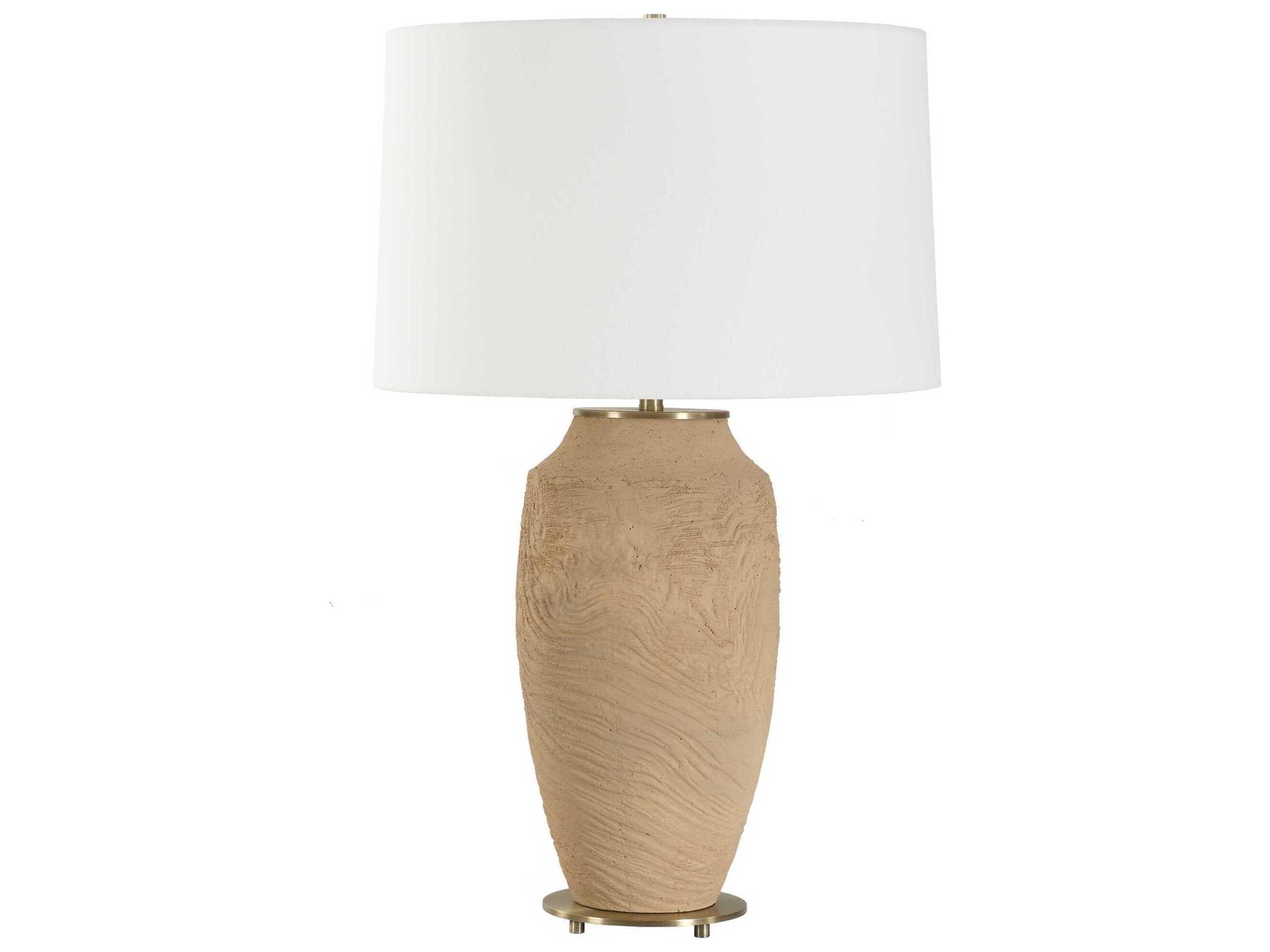 Uttermost Sandstone Flow Sandstone Flow Brown Buffet Lamp