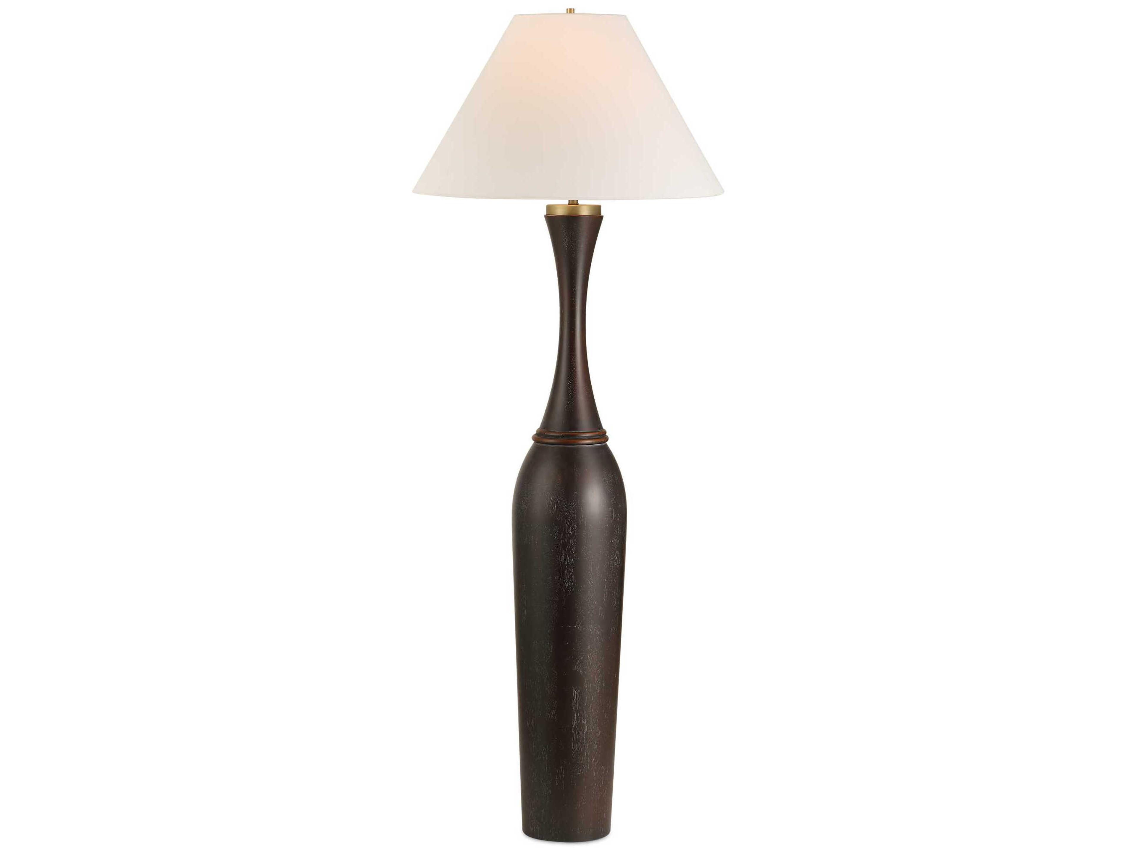 Pravin Dark Bronze Black Floor Lamp