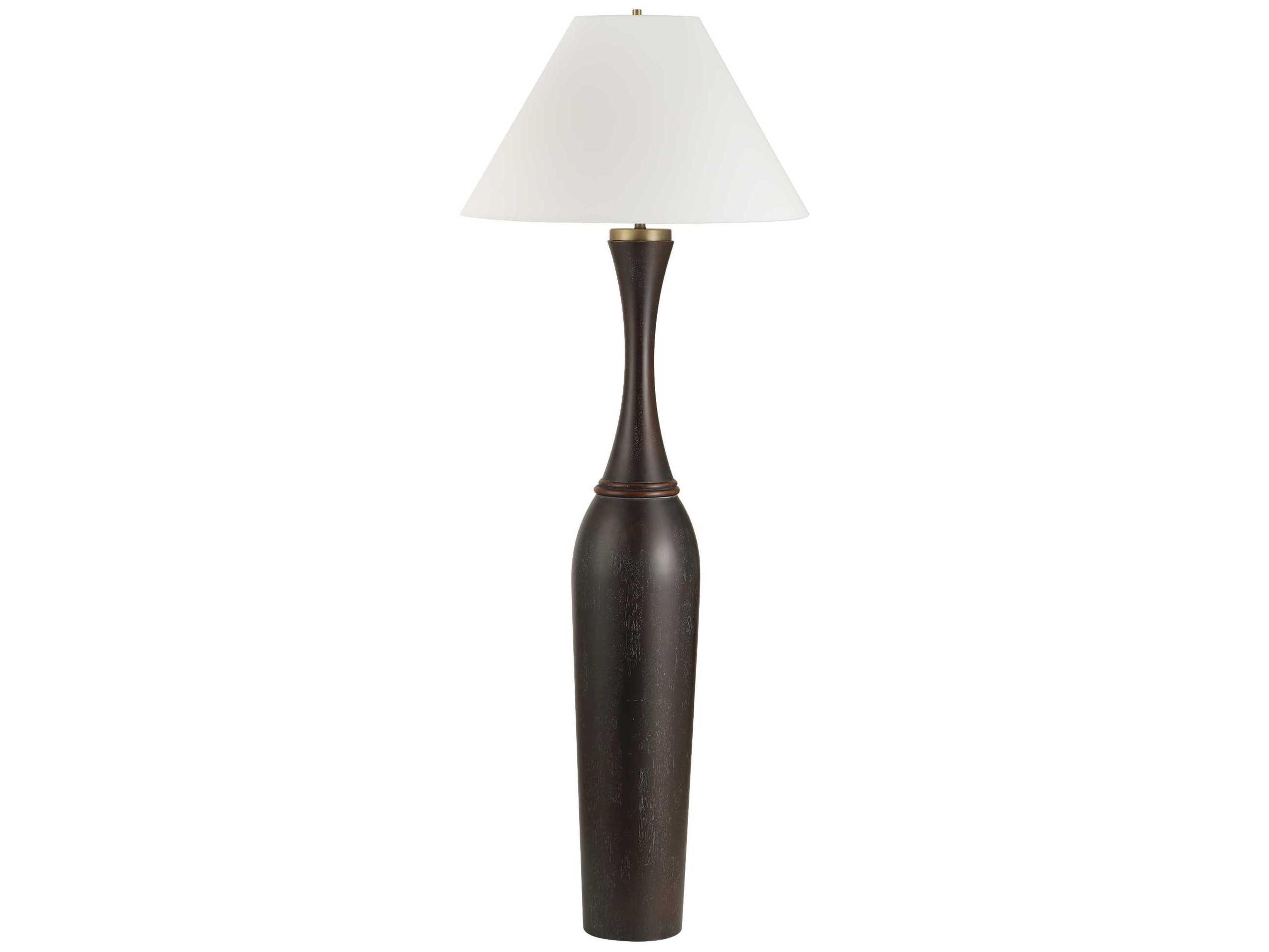 Uttermost Pravin Dark Bronze Black Floor Lamp