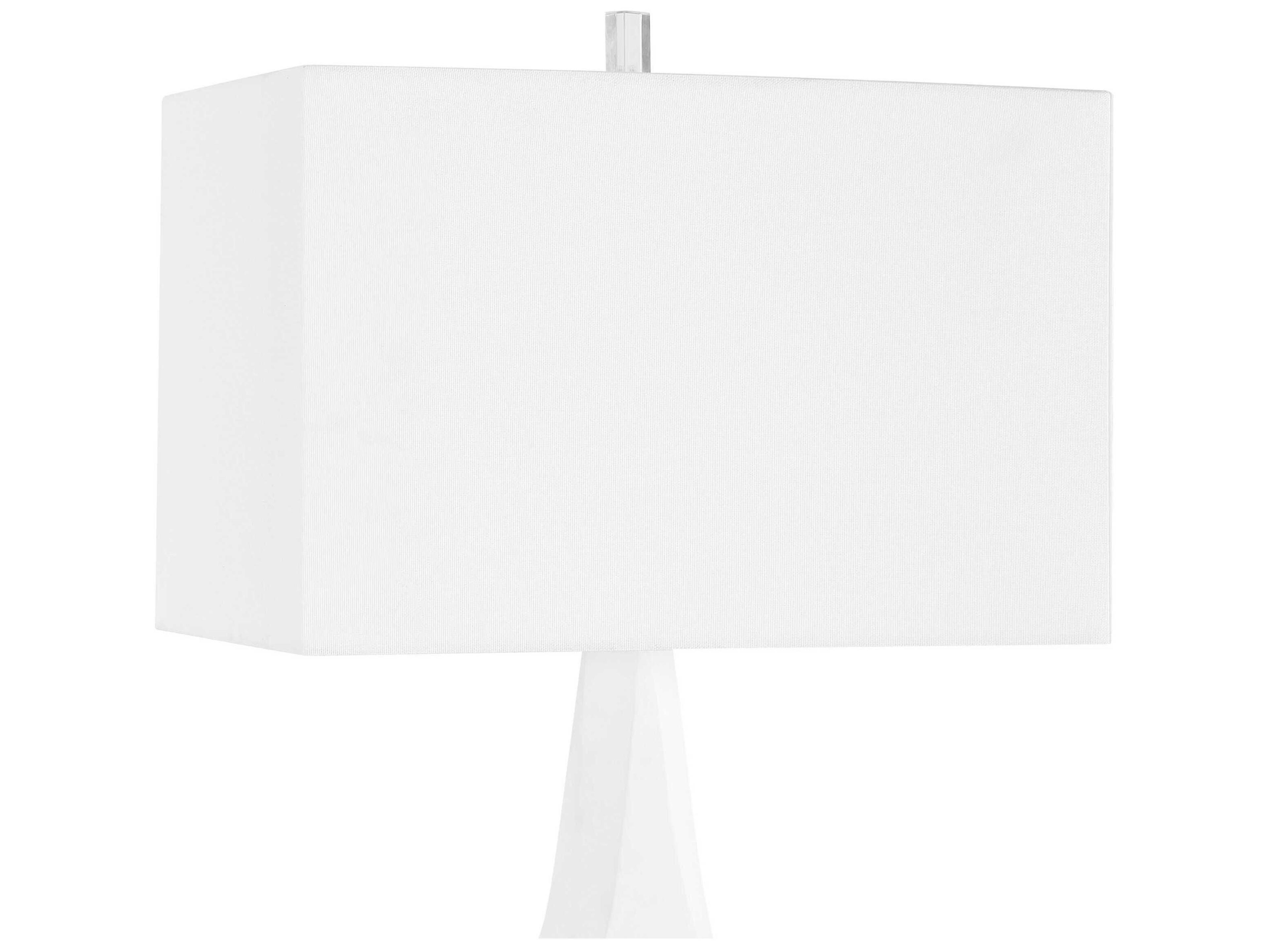 Uttermost Mayme Matte White Rectangular Hardback Buffet Lamp