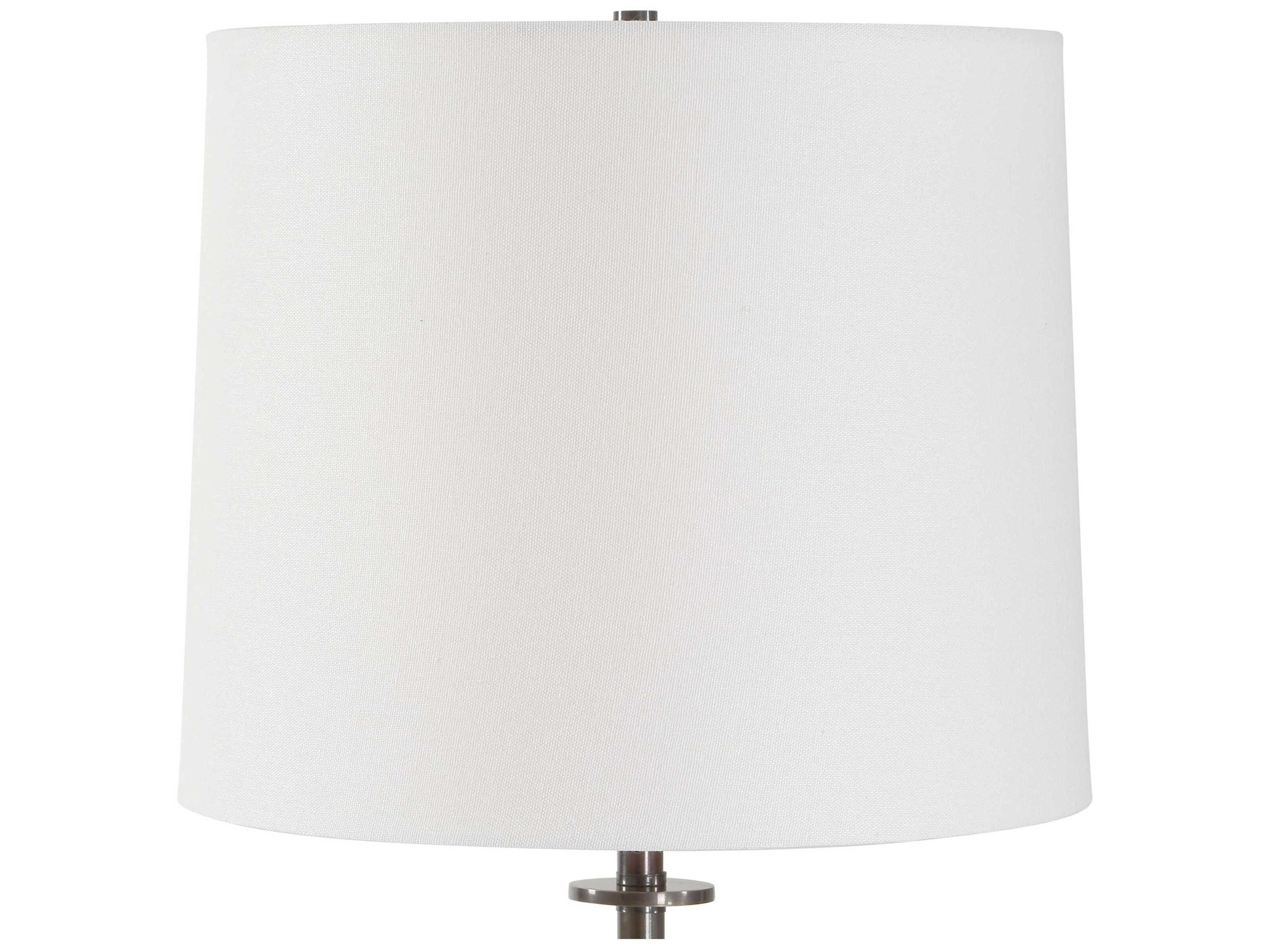 Uttermost Dempsey Dark Bronze Bell Drum Hardback Buffet Lamp