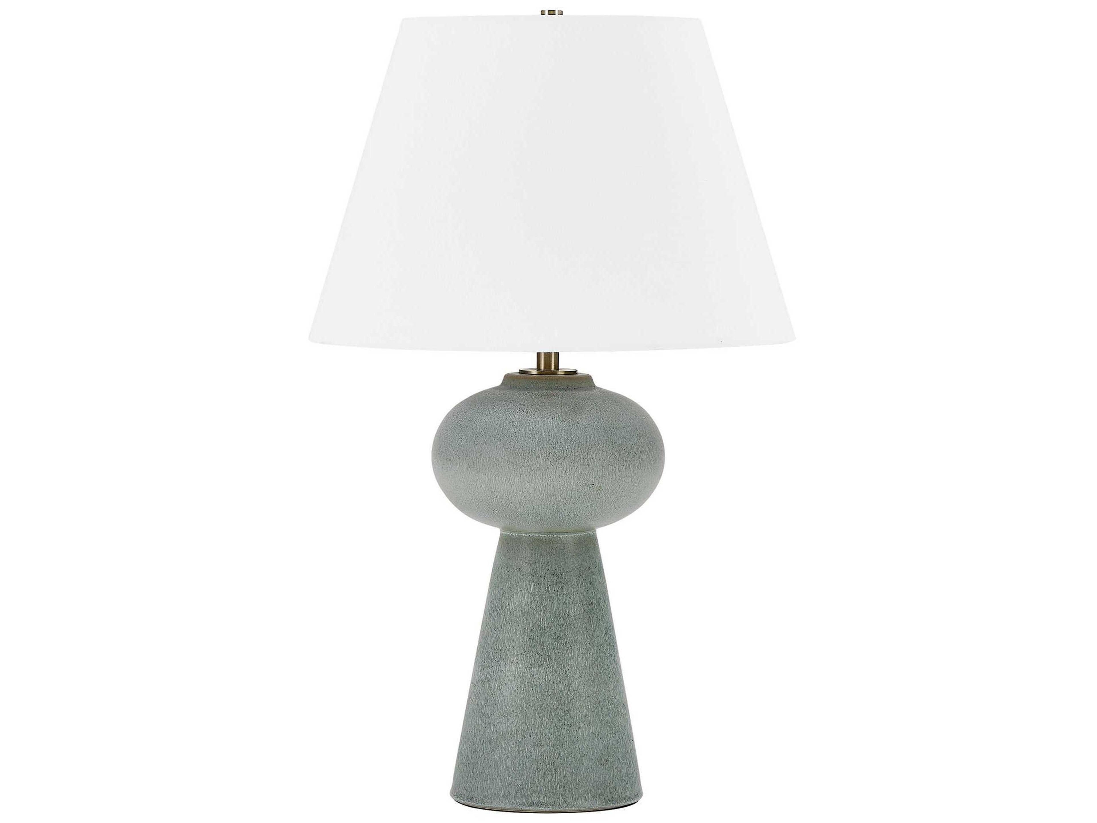Uttermost Elwyn Light Dusty Blue Round With Liner Buffet Lamp