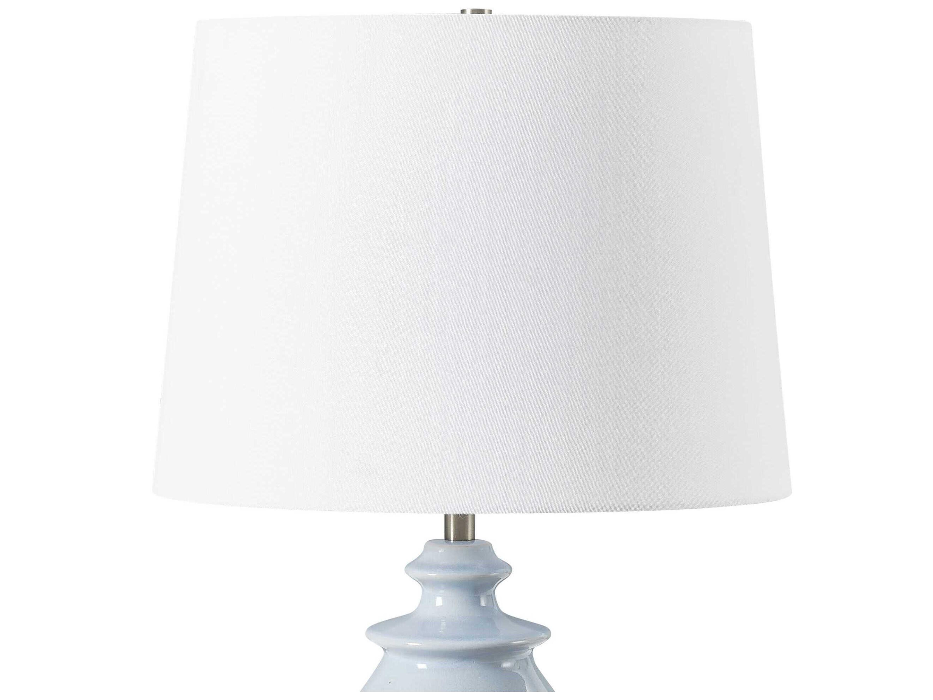 Uttermost Lorene Light Blue Round With Liner Buffet Lamp