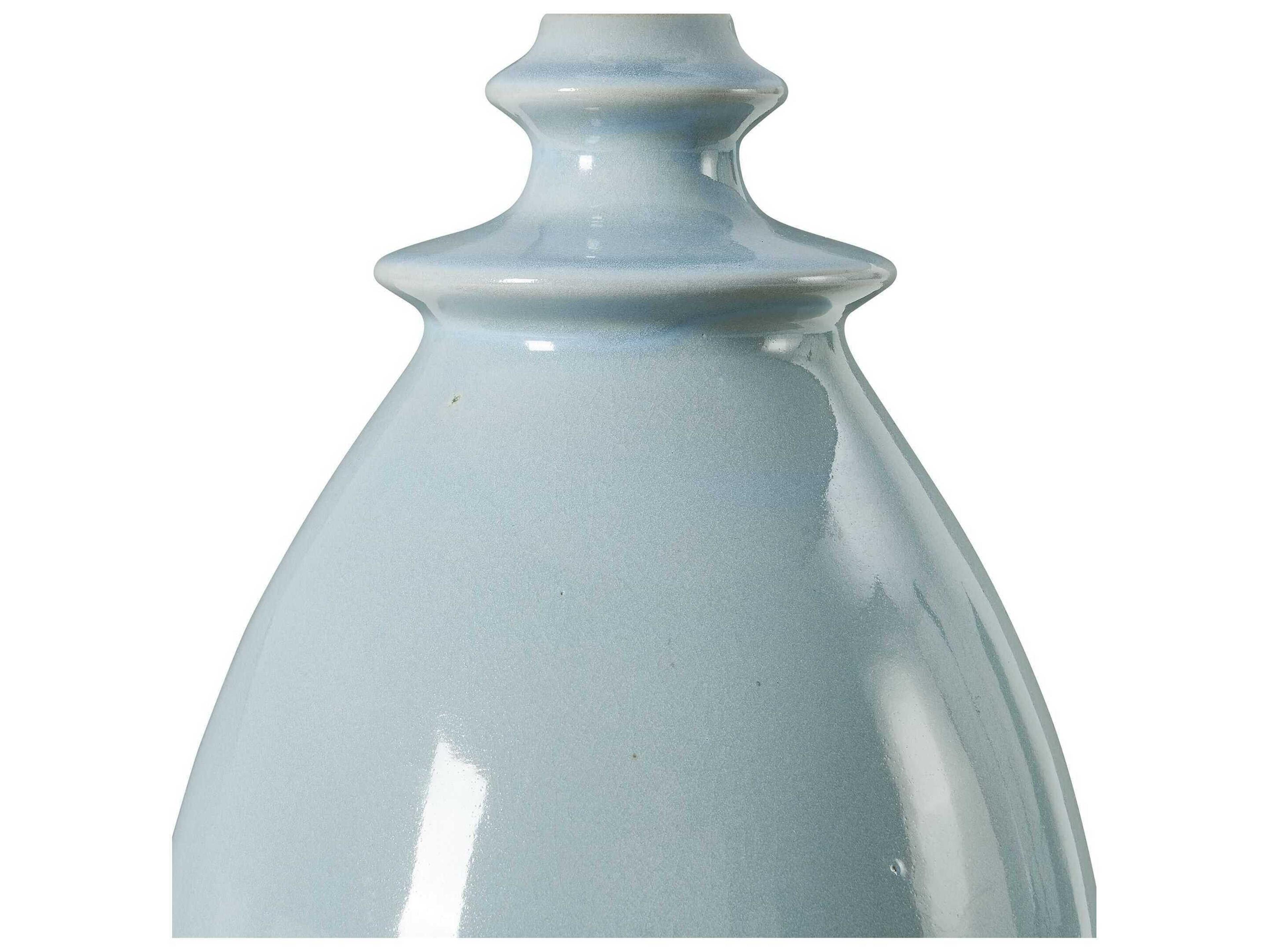 Uttermost Lorene Light Blue Round With Liner Buffet Lamp