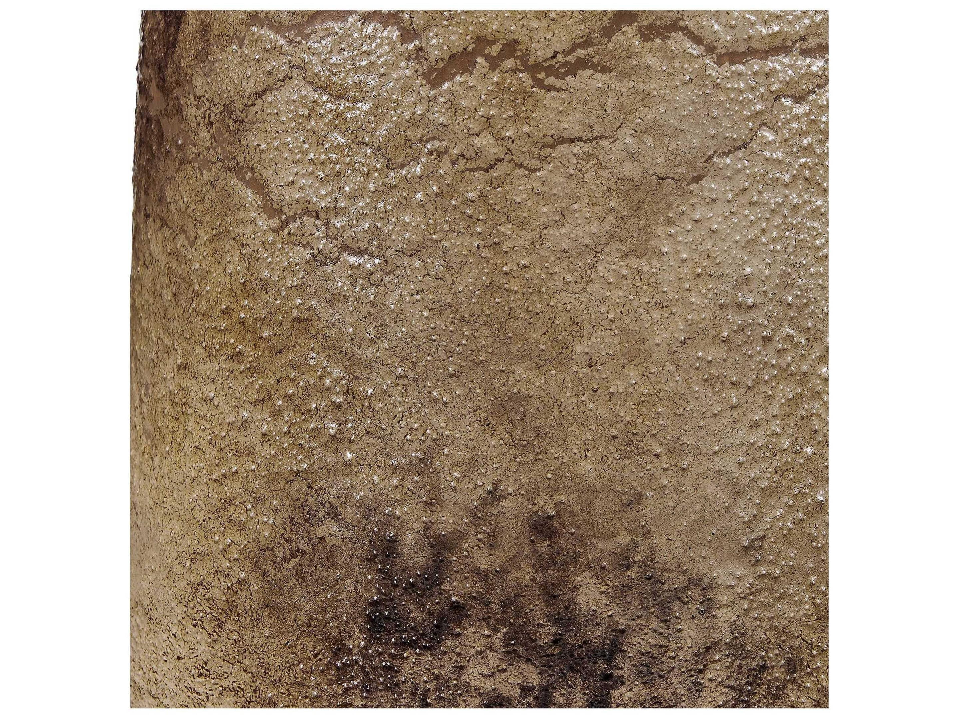 Uttermost Harris Mottled Brown Drum With Liner Buffet Lamp