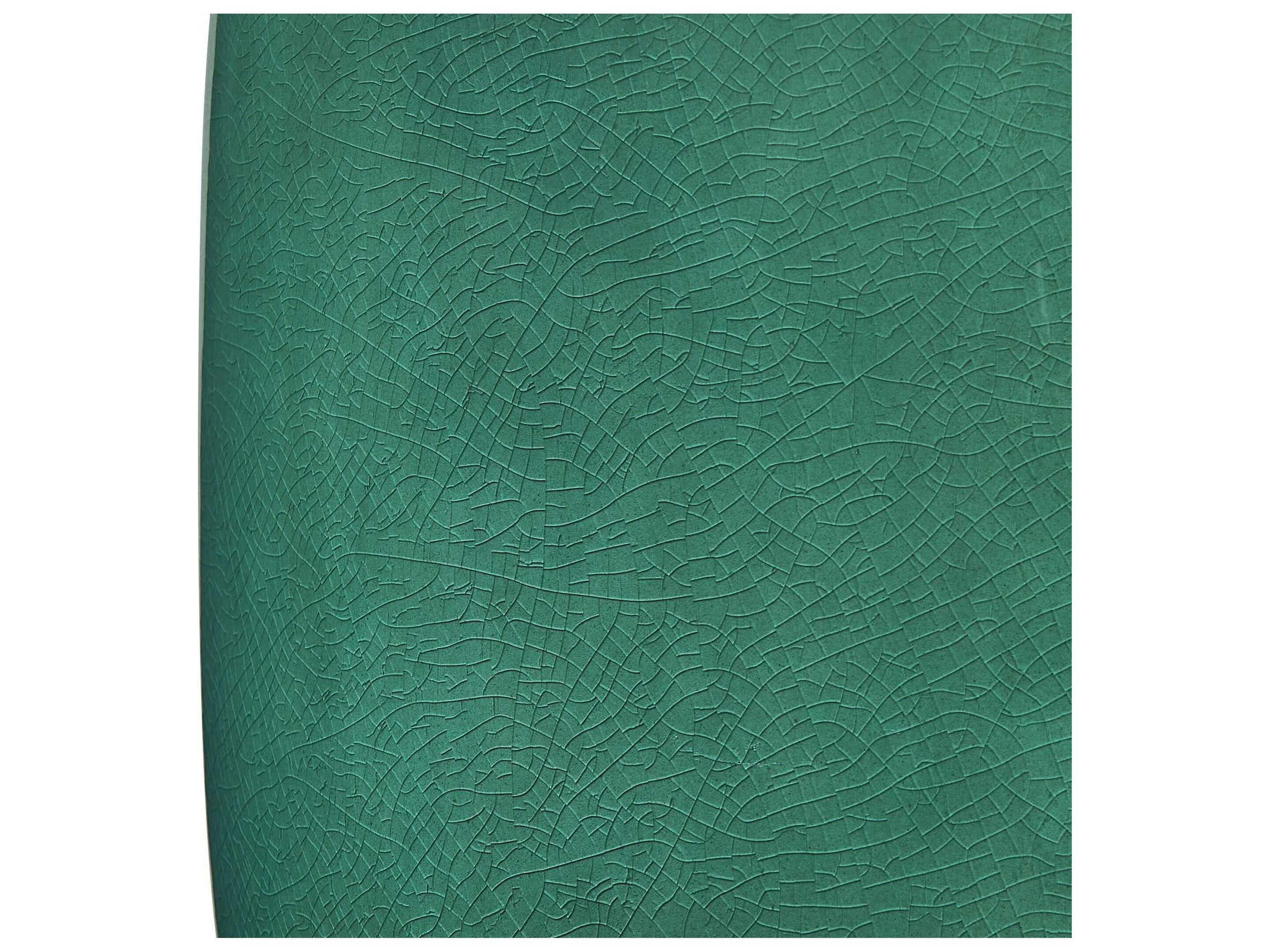 Uttermost Hollis Teal Drum With Liner Green Buffet Lamp