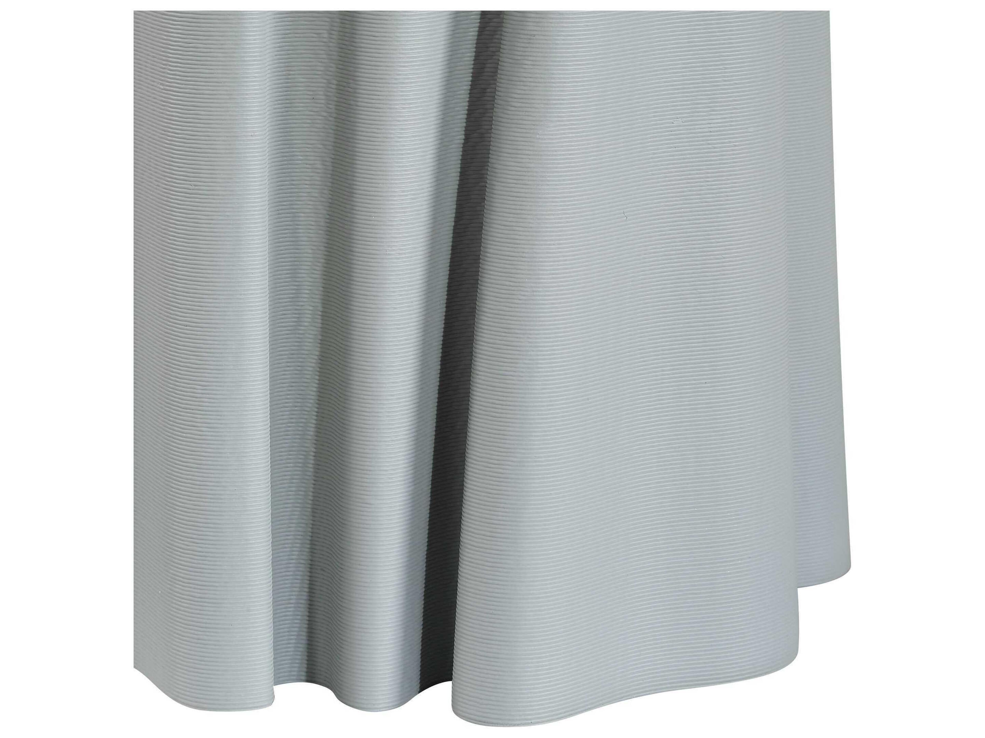 Uttermost Cover Up Muted Light Blue Drum Hardback Rolled Edge Buffet Lamp