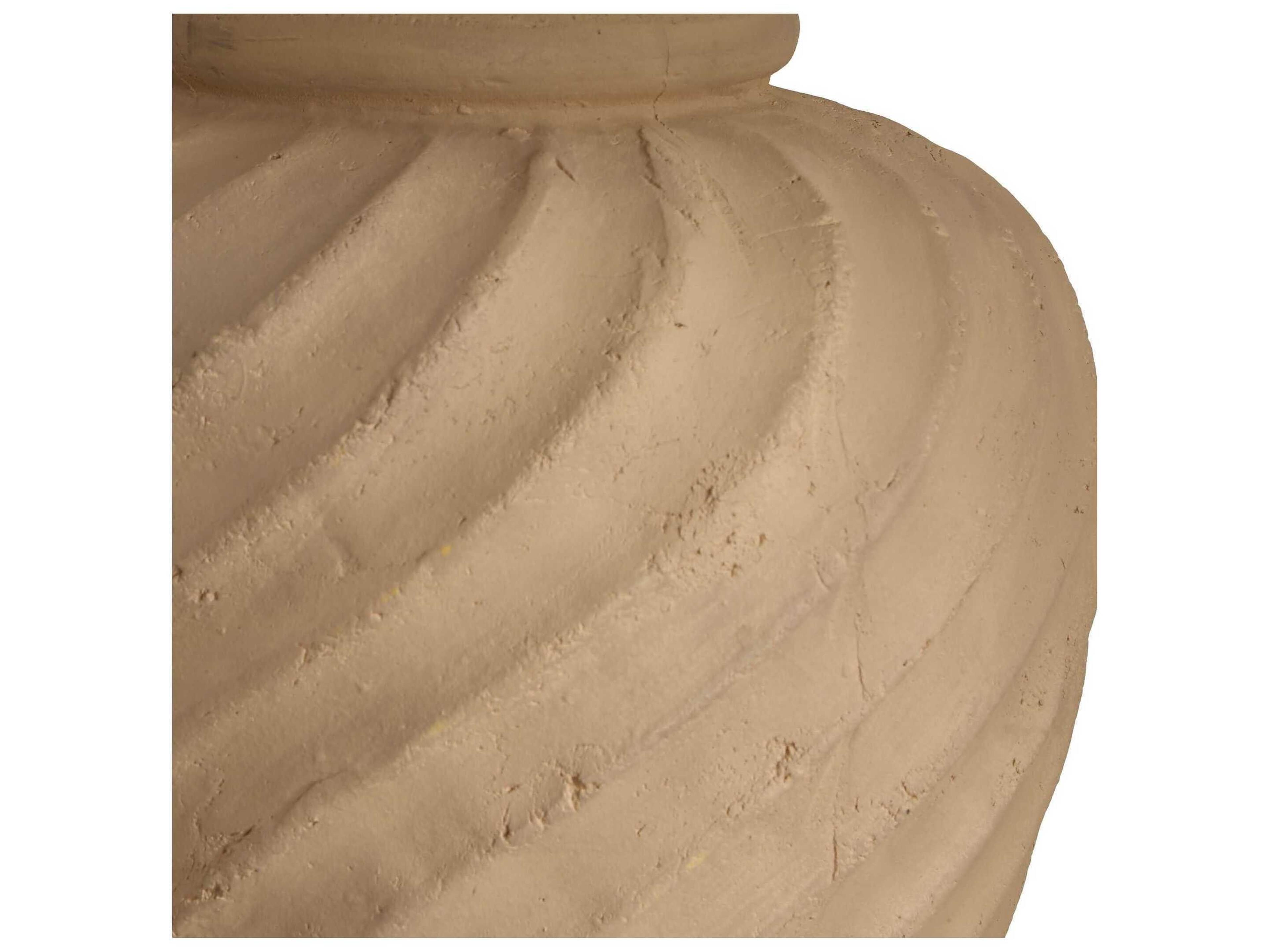 Uttermost Farai Natural Round Hardback Brown Table Lamp