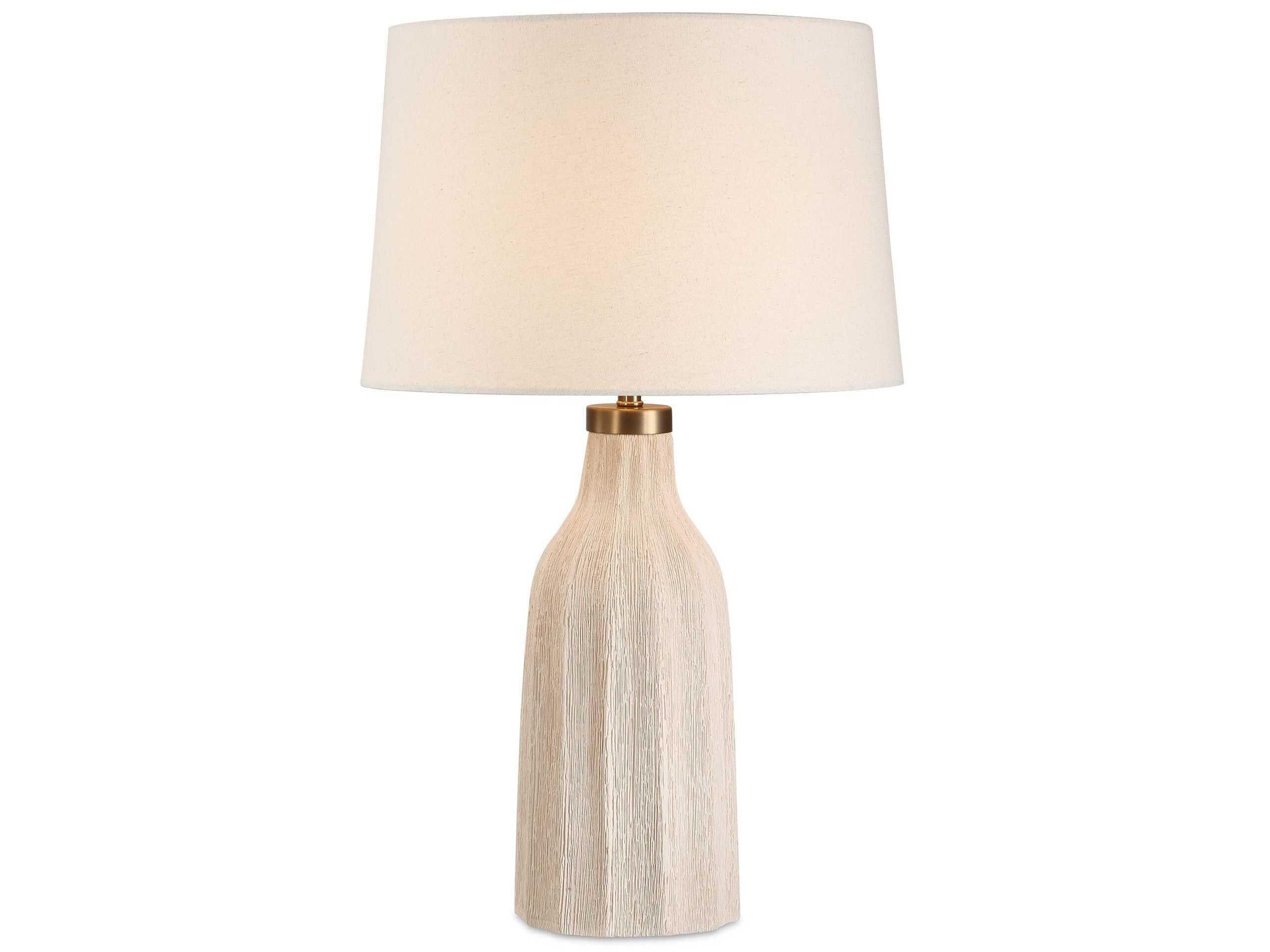 Maddox Warm Cream Tapered Round Hardback White Buffet Lamp