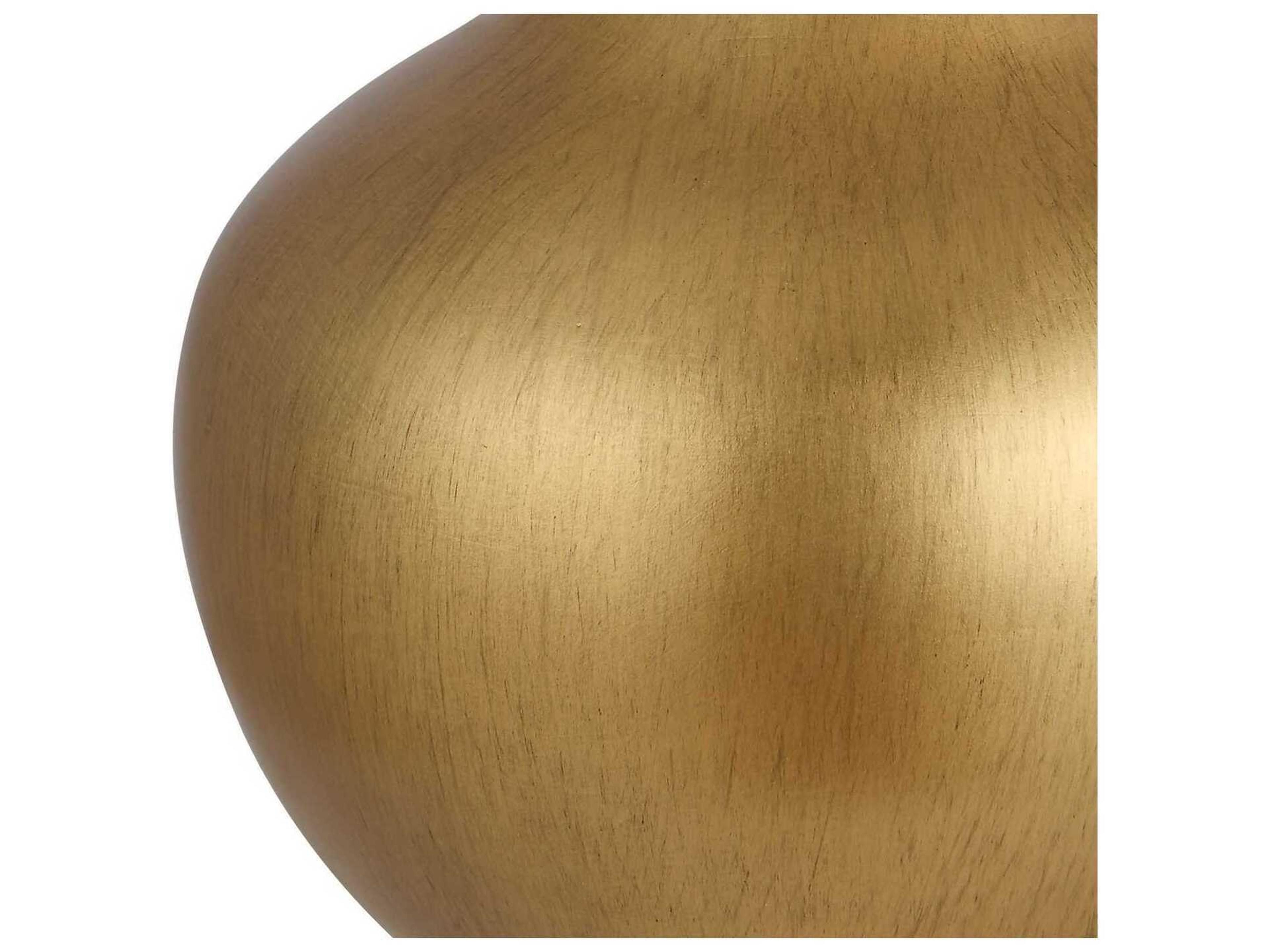 Uttermost Good As Gold Brushed Antique Taper Hardback Brass Buffet Lamp