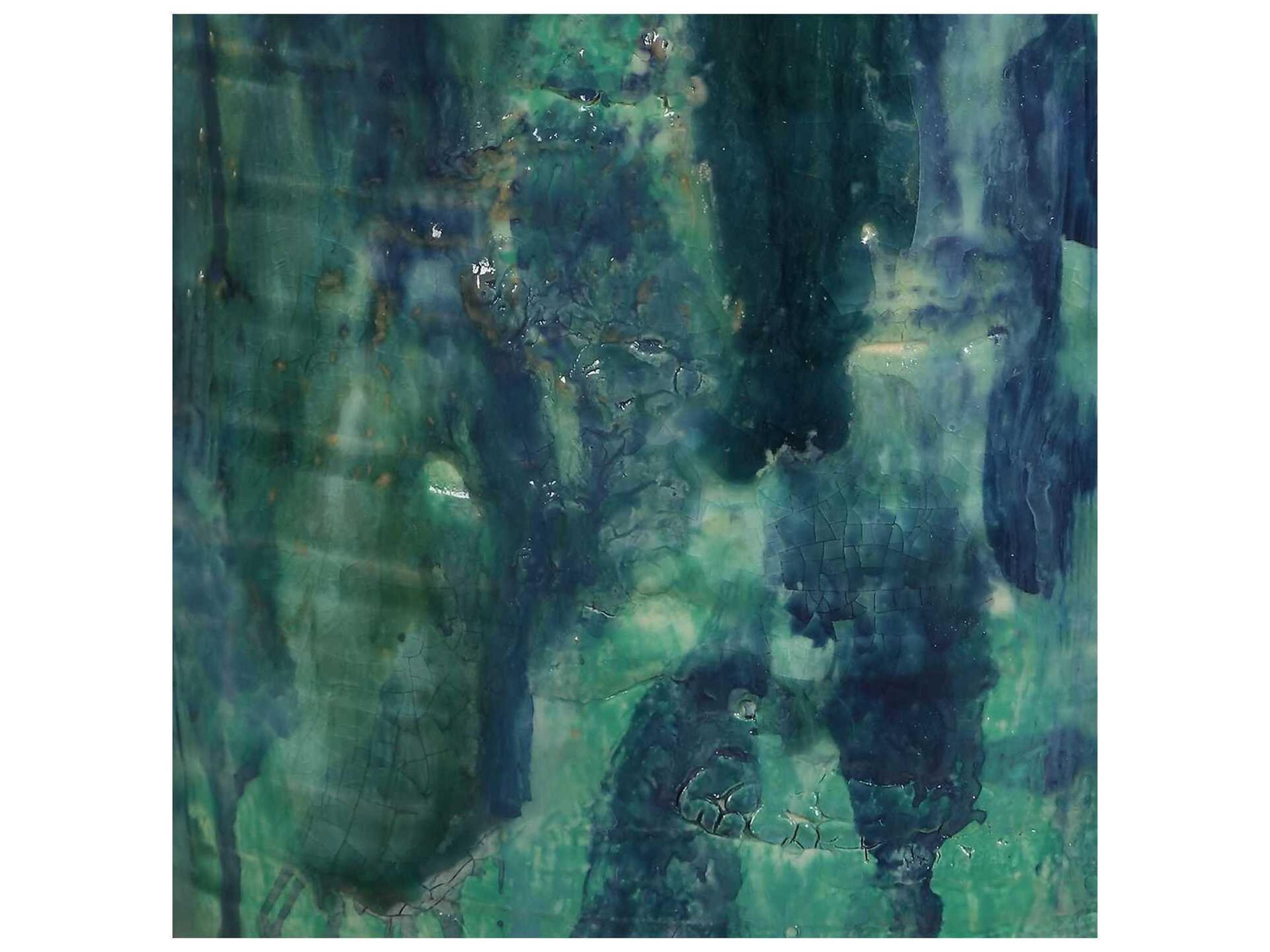 Uttermost Out Of The Blue Green Round Drum Hardback Buffet Lamp