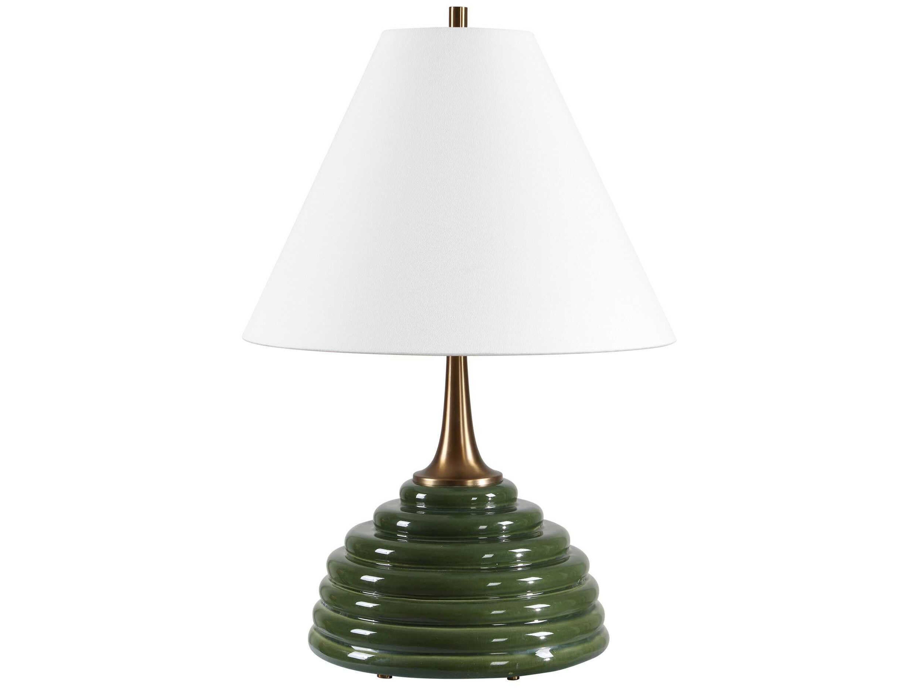 Uttermost McKay Dark Green Coolie Hardback Buffet Lamp