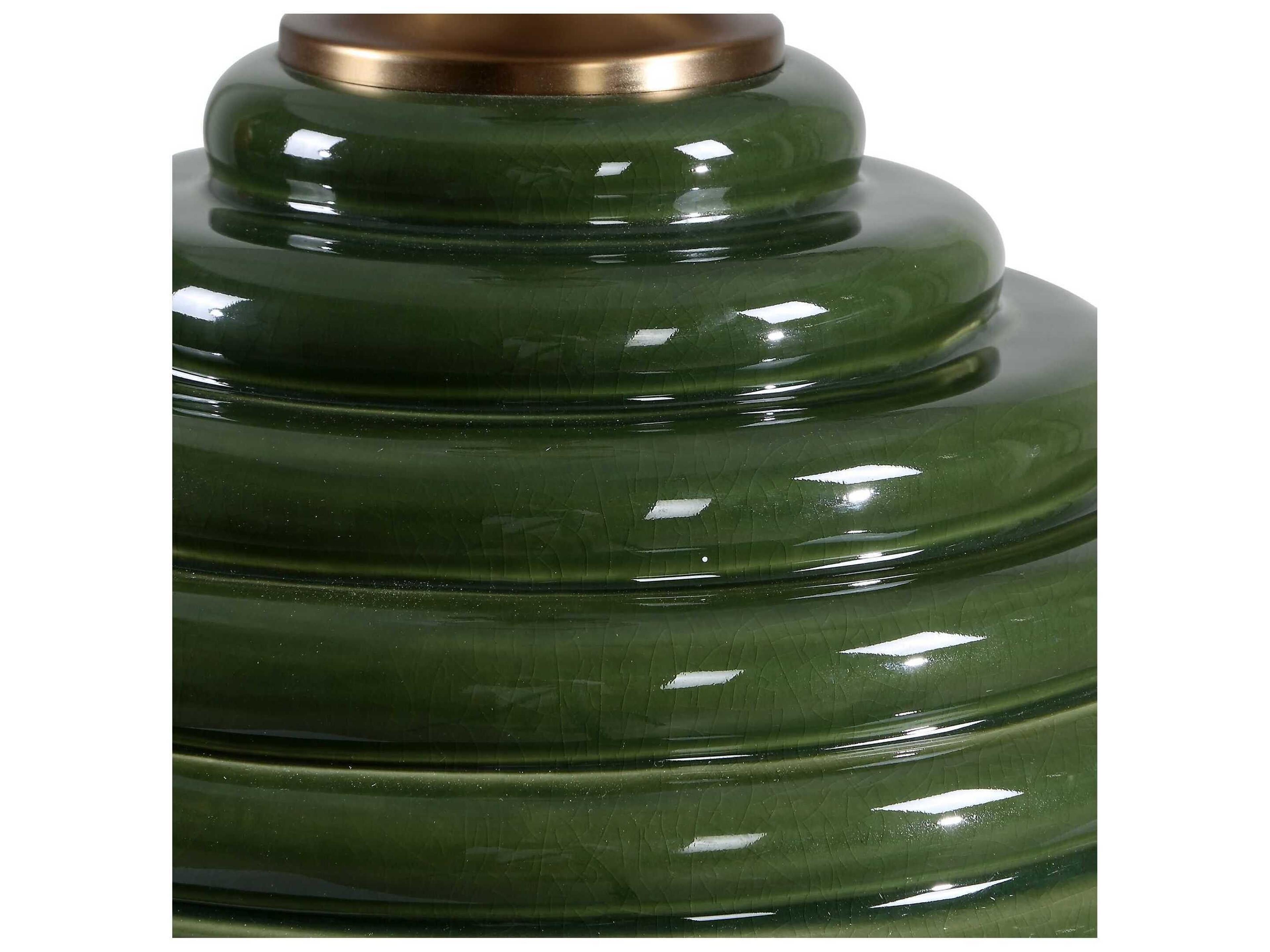 Uttermost McKay Dark Green Coolie Hardback Buffet Lamp