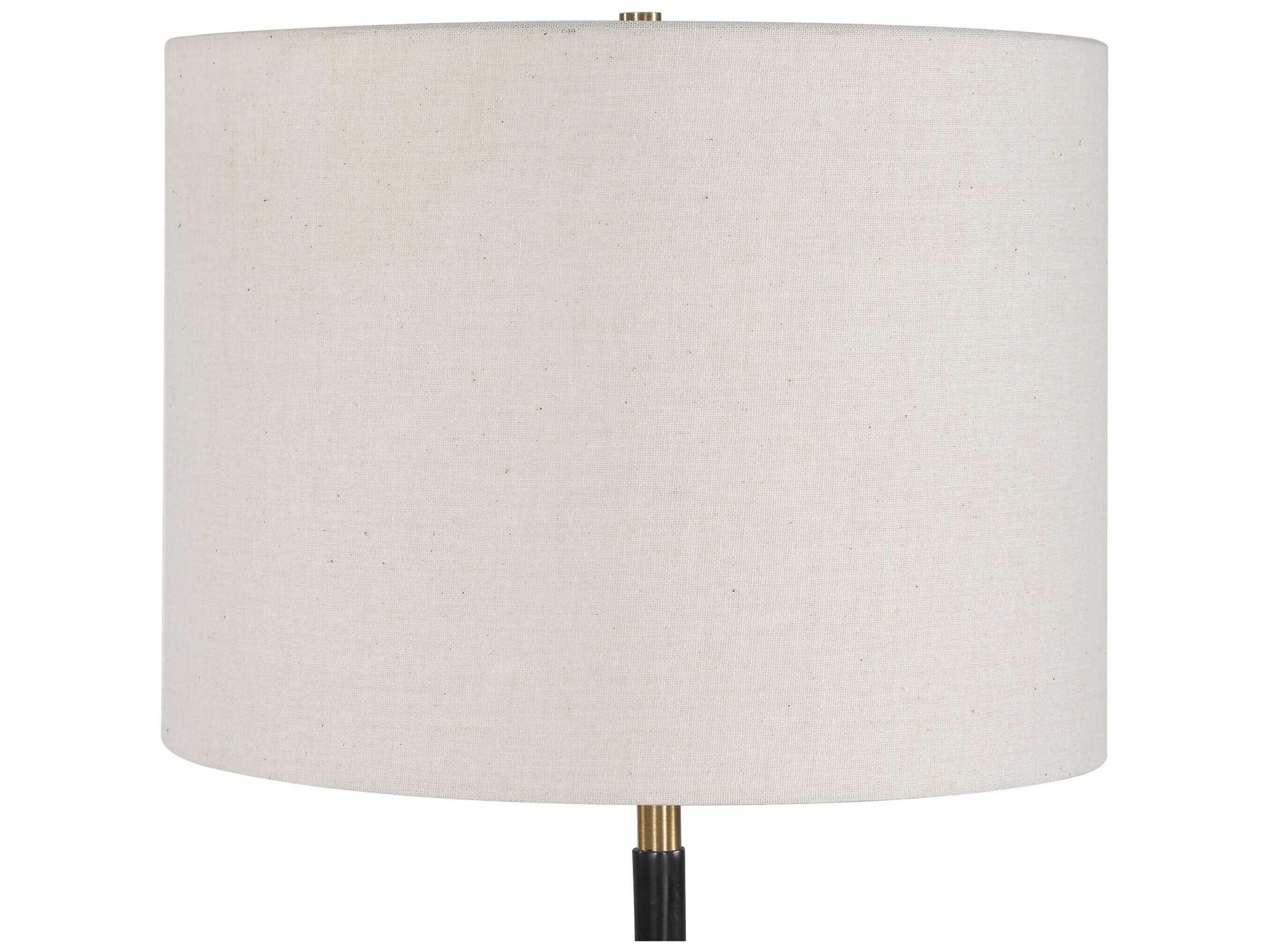 Uttermost Maryam Warm Black Drum Hardback Buffet Lamp