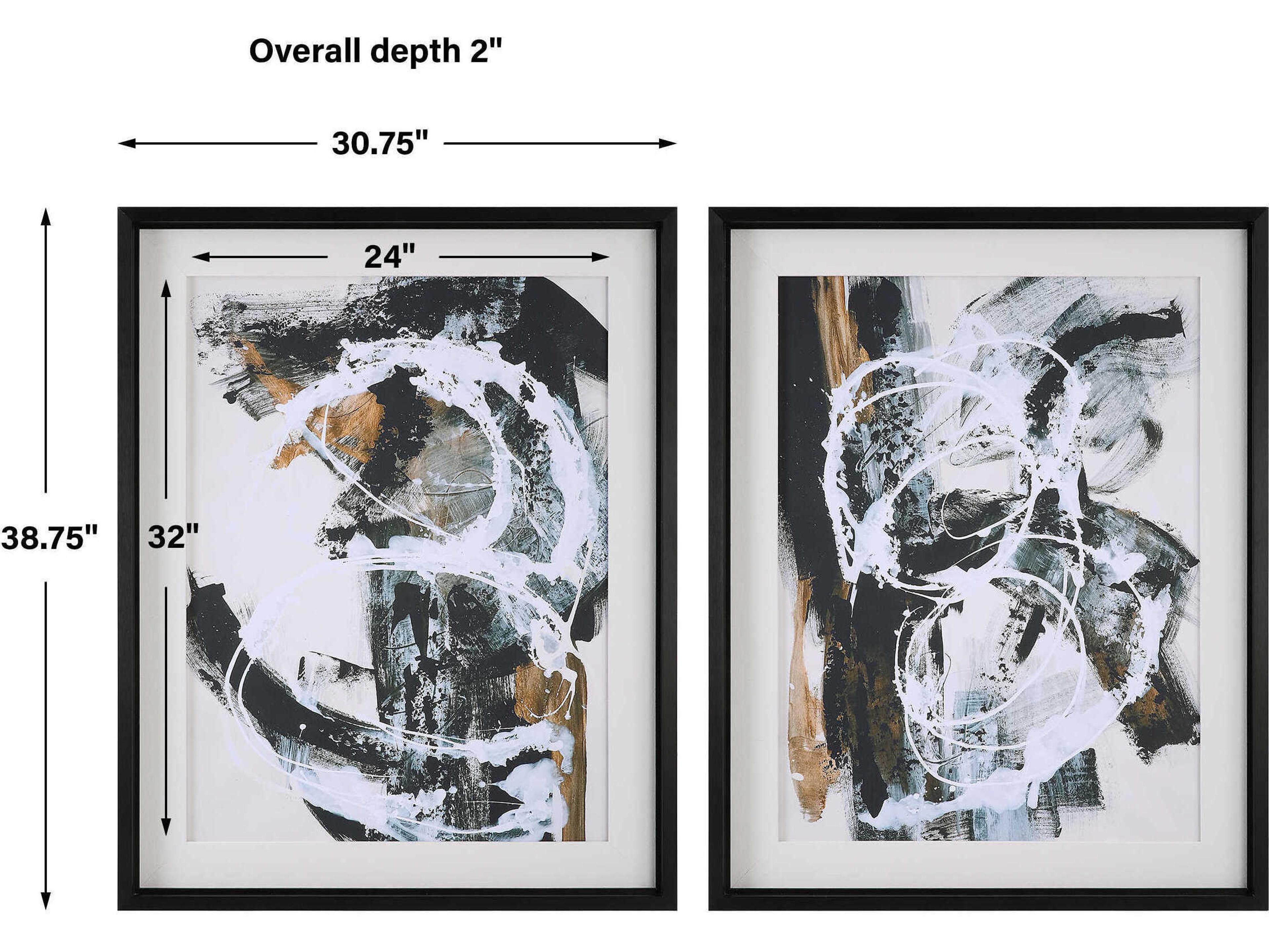 Uttermost Winterland Printed Wall Art Set of 2