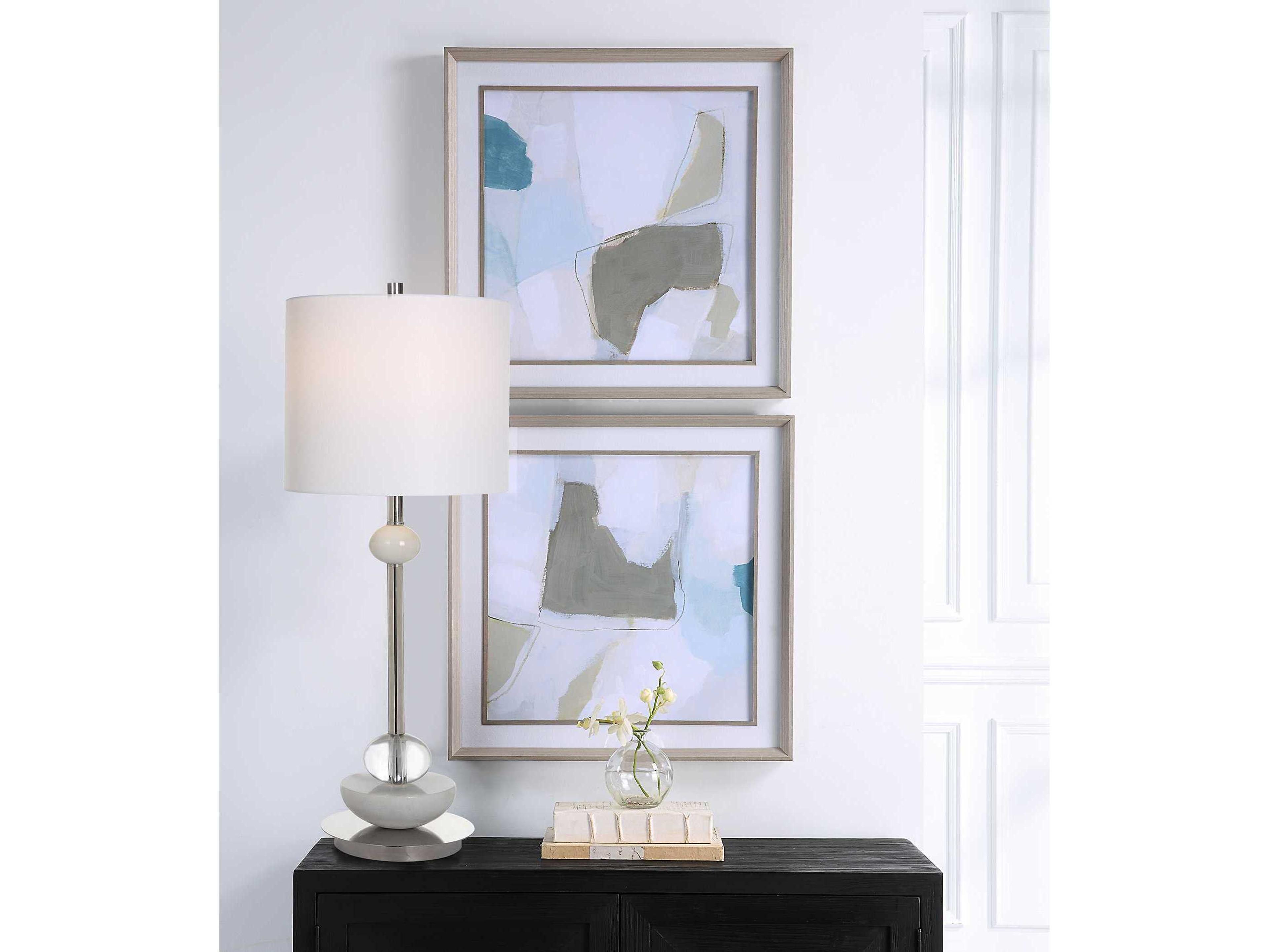 Uttermost Mist Shapes Printed Wall Art Set of 2