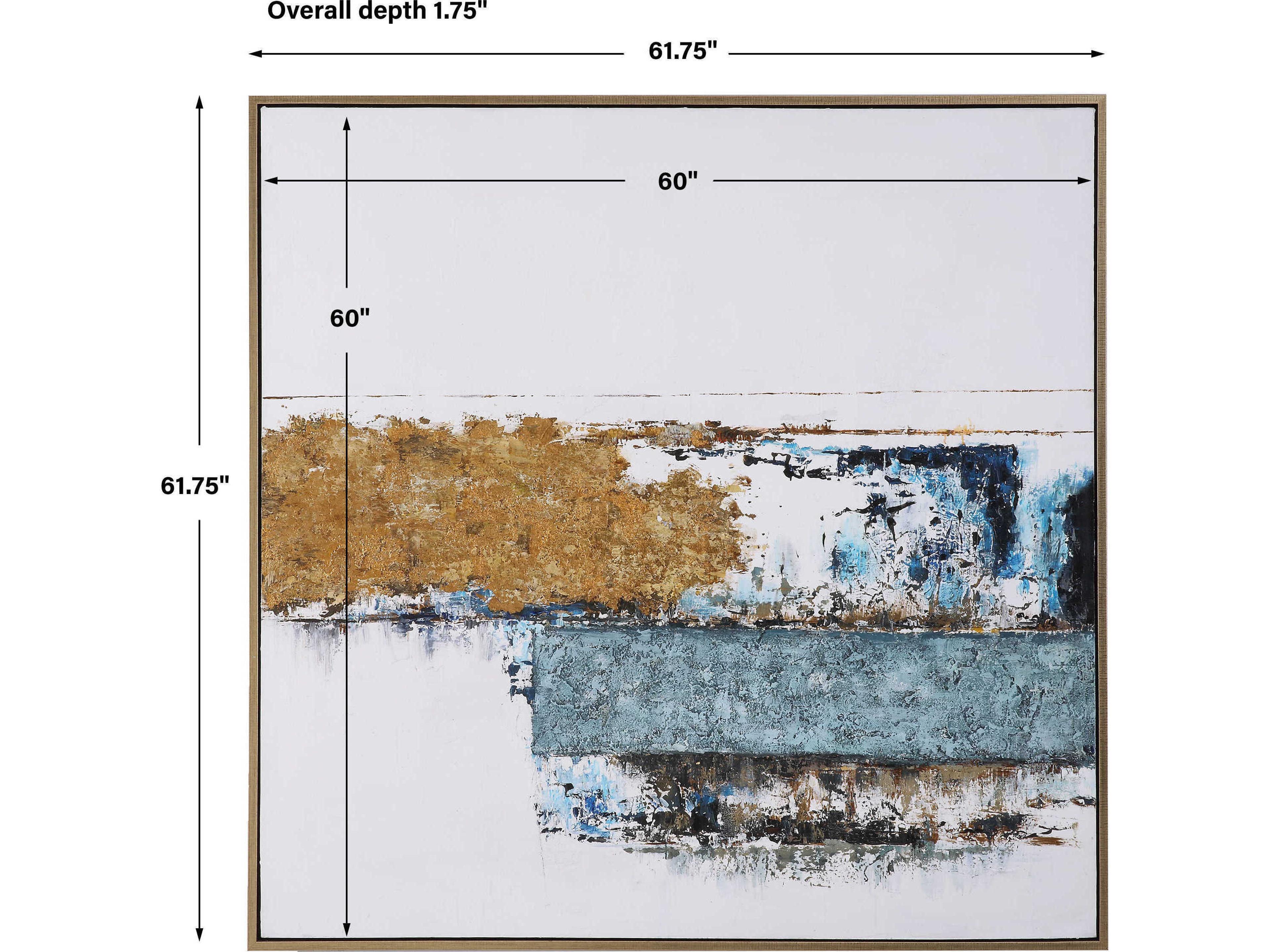 Uttermost Stacked Against Canvas Wall Art