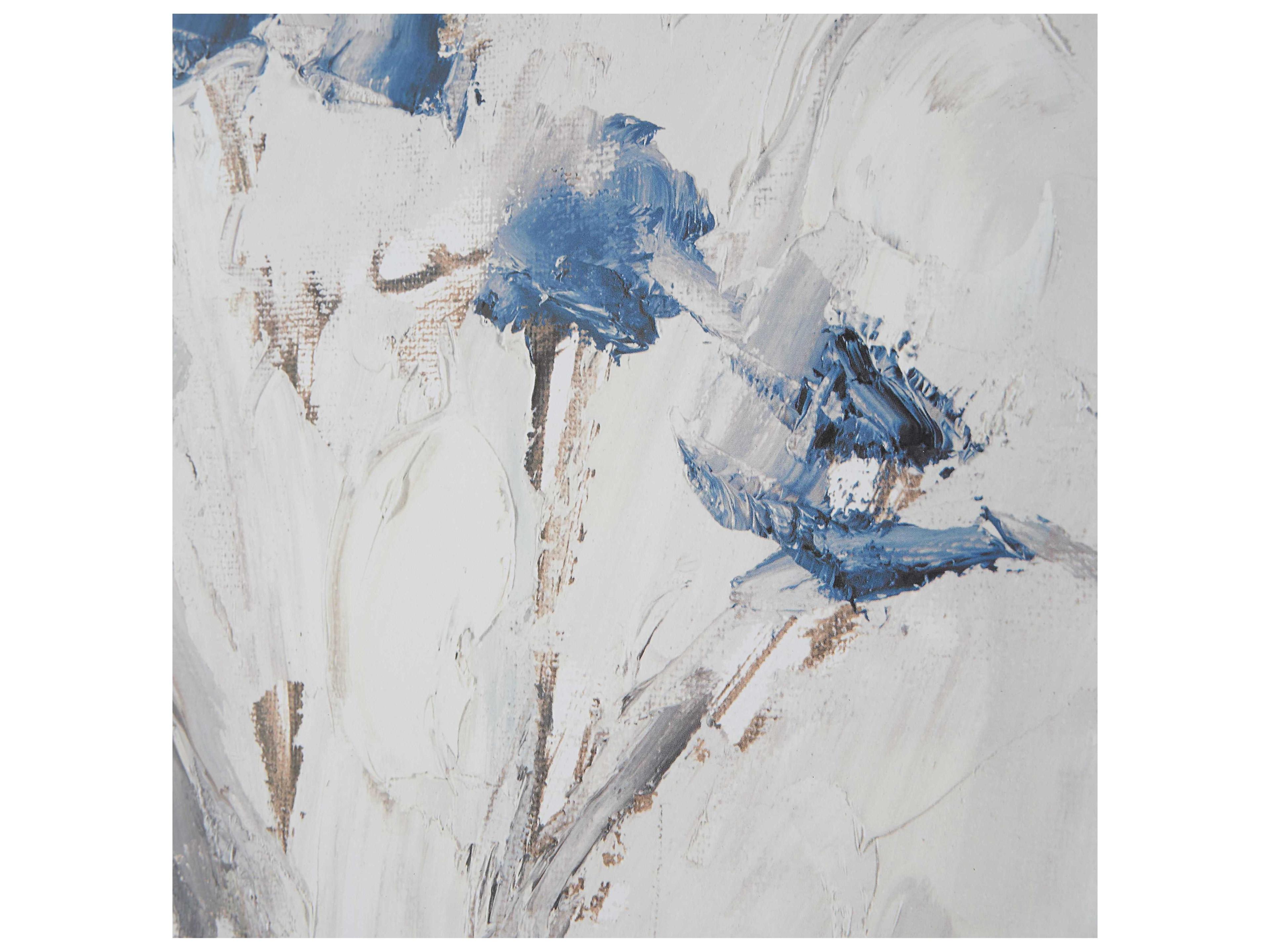 Uttermost Blue Flowers in Vase Framed Print