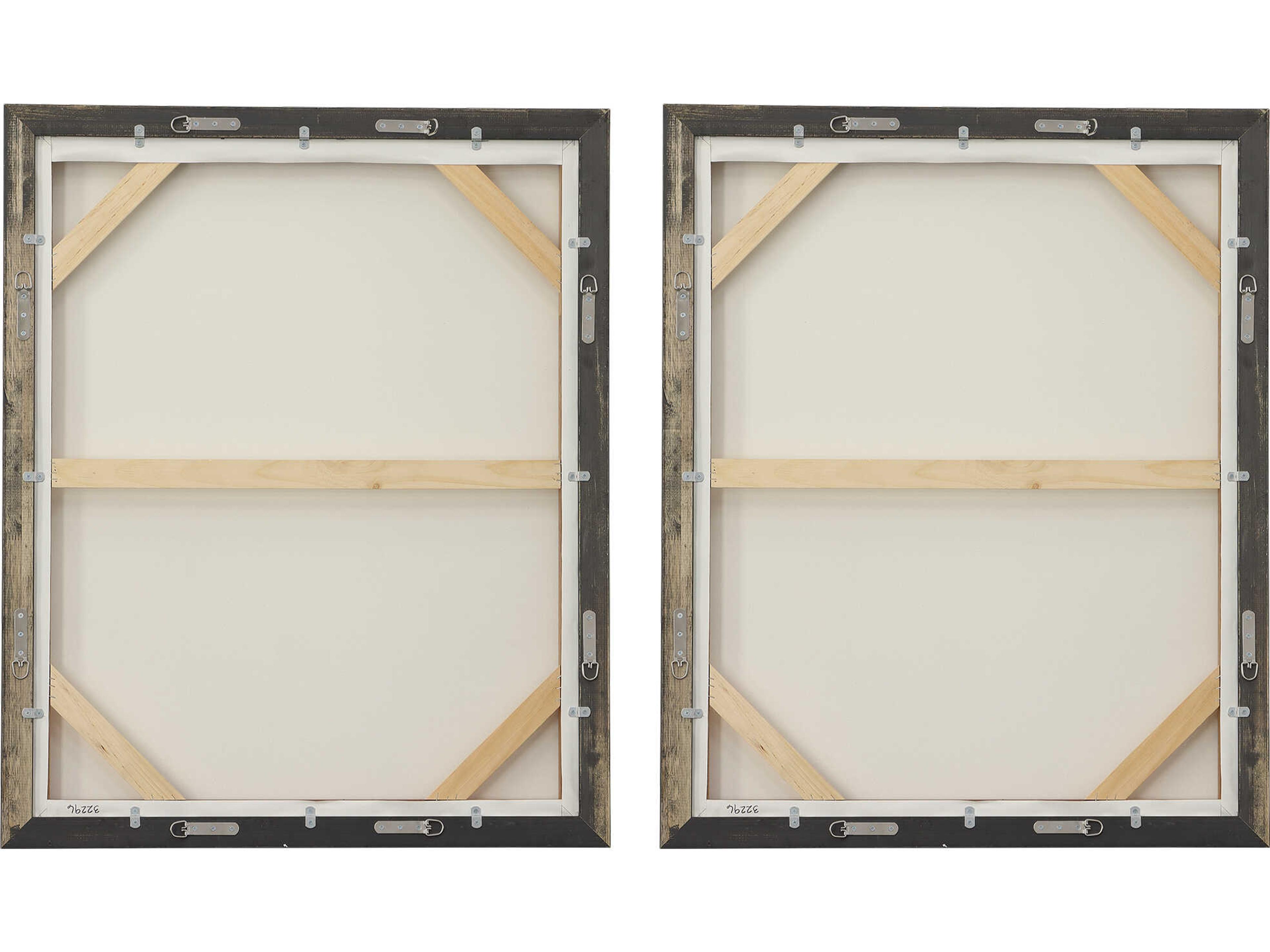 Uttermost Color Theory Framed Abstract Canvas Wall Art Set of 2