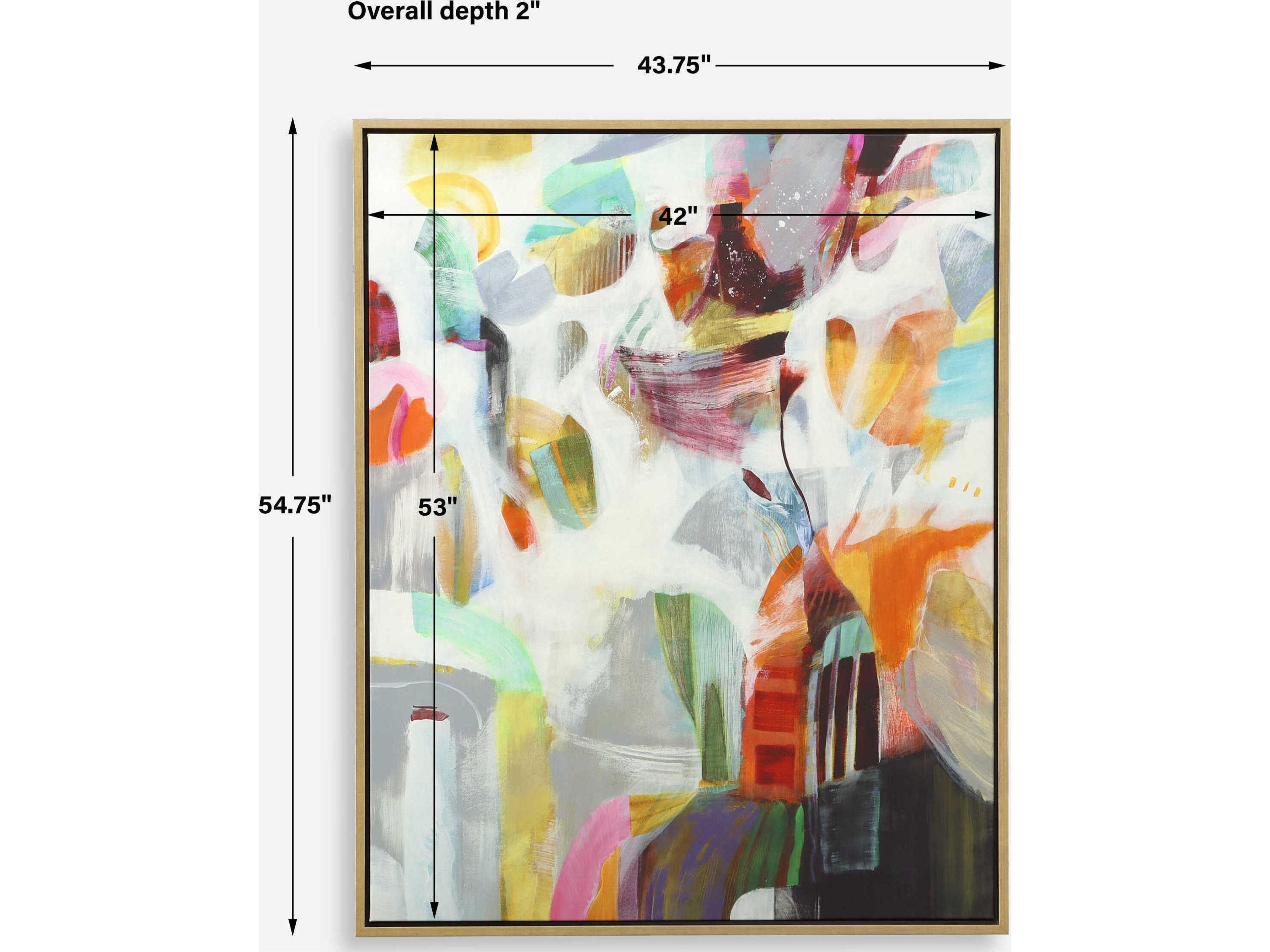 Uttermost Renewal Framed Abstract Canvas Wall Art