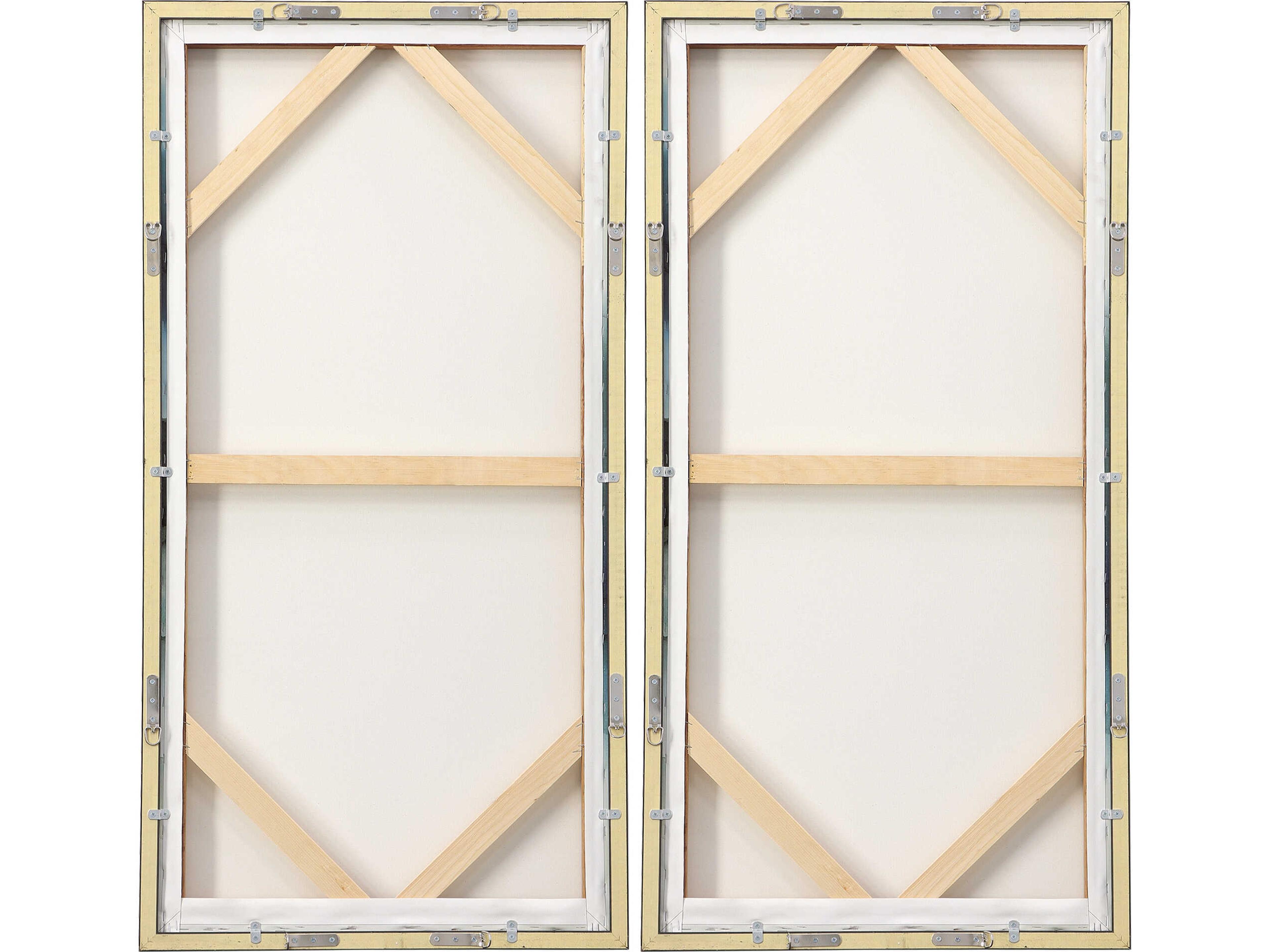 Uttermost September Desert Modern Watercolor Canvas Wall Art Set of 2