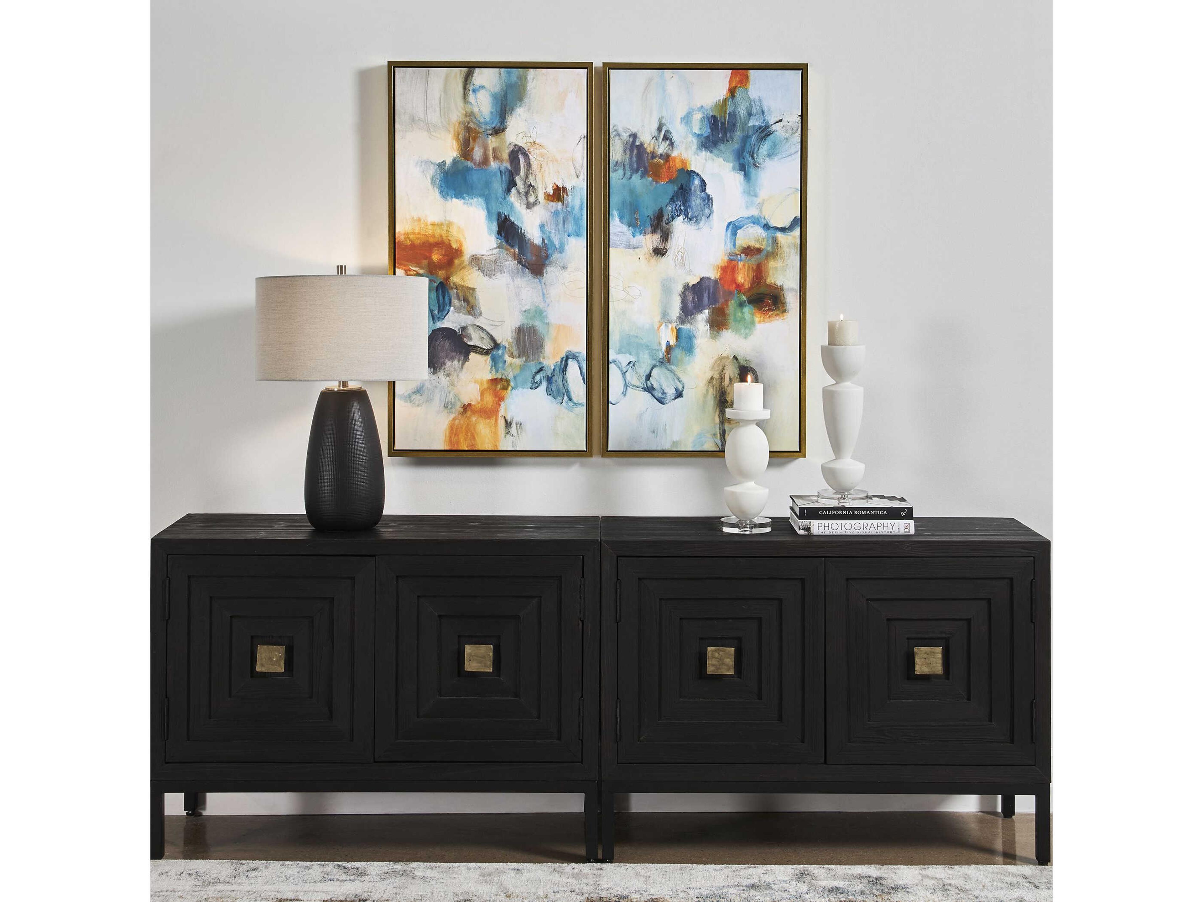 Uttermost Casual Moments Framed Abstract Art Set of 2