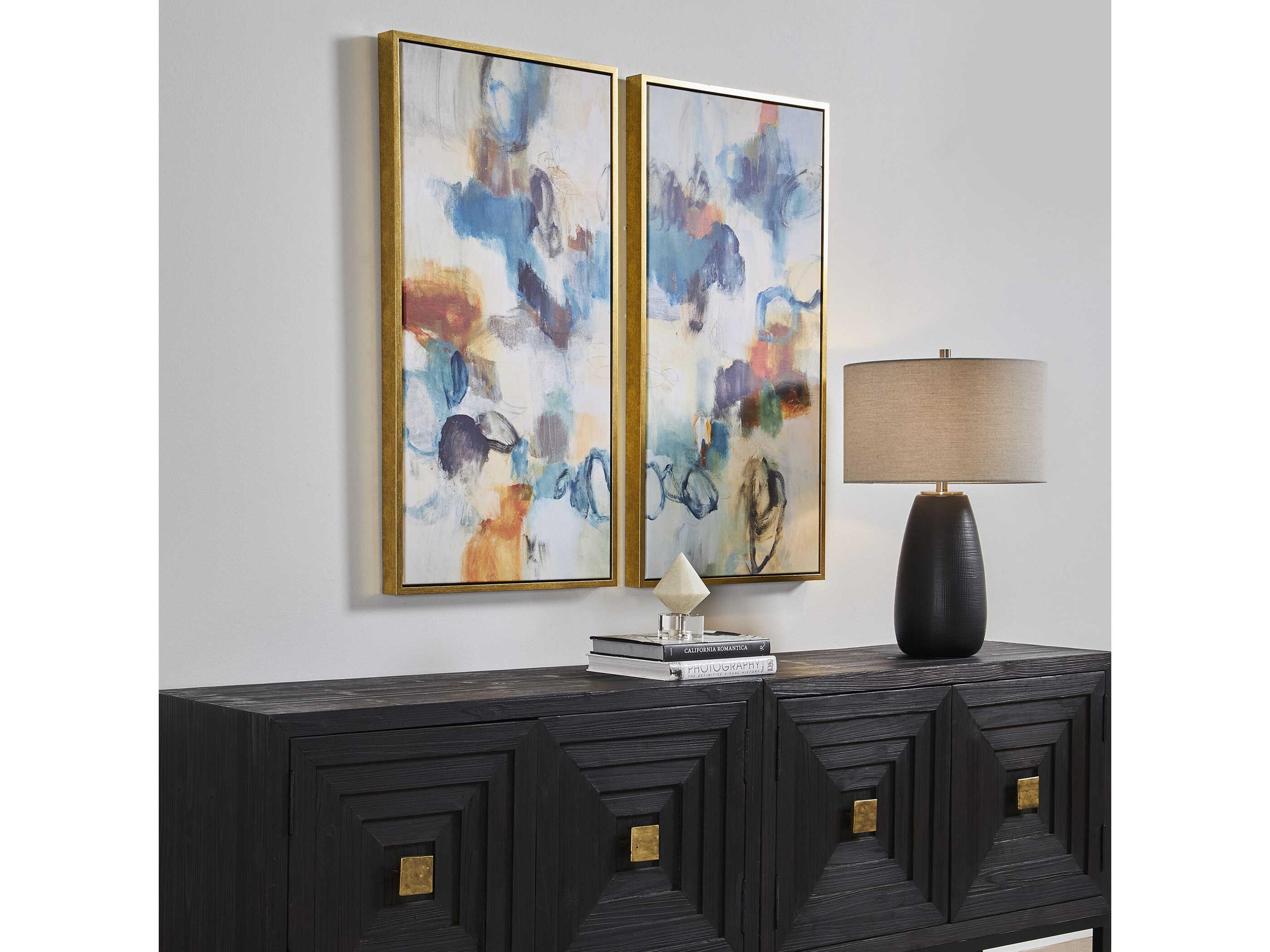 Uttermost Casual Moments Framed Abstract Art Set of 2
