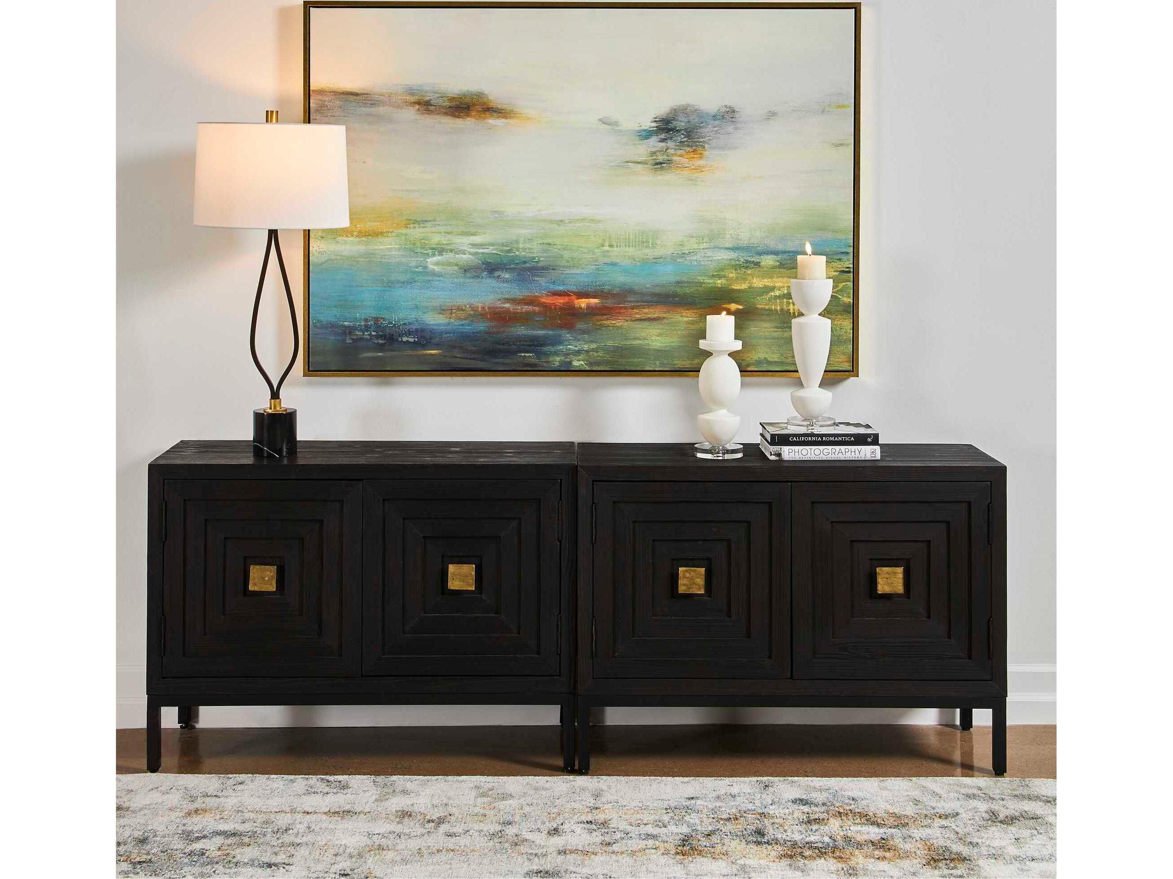 Uttermost Textured Land Framed Landscape Art