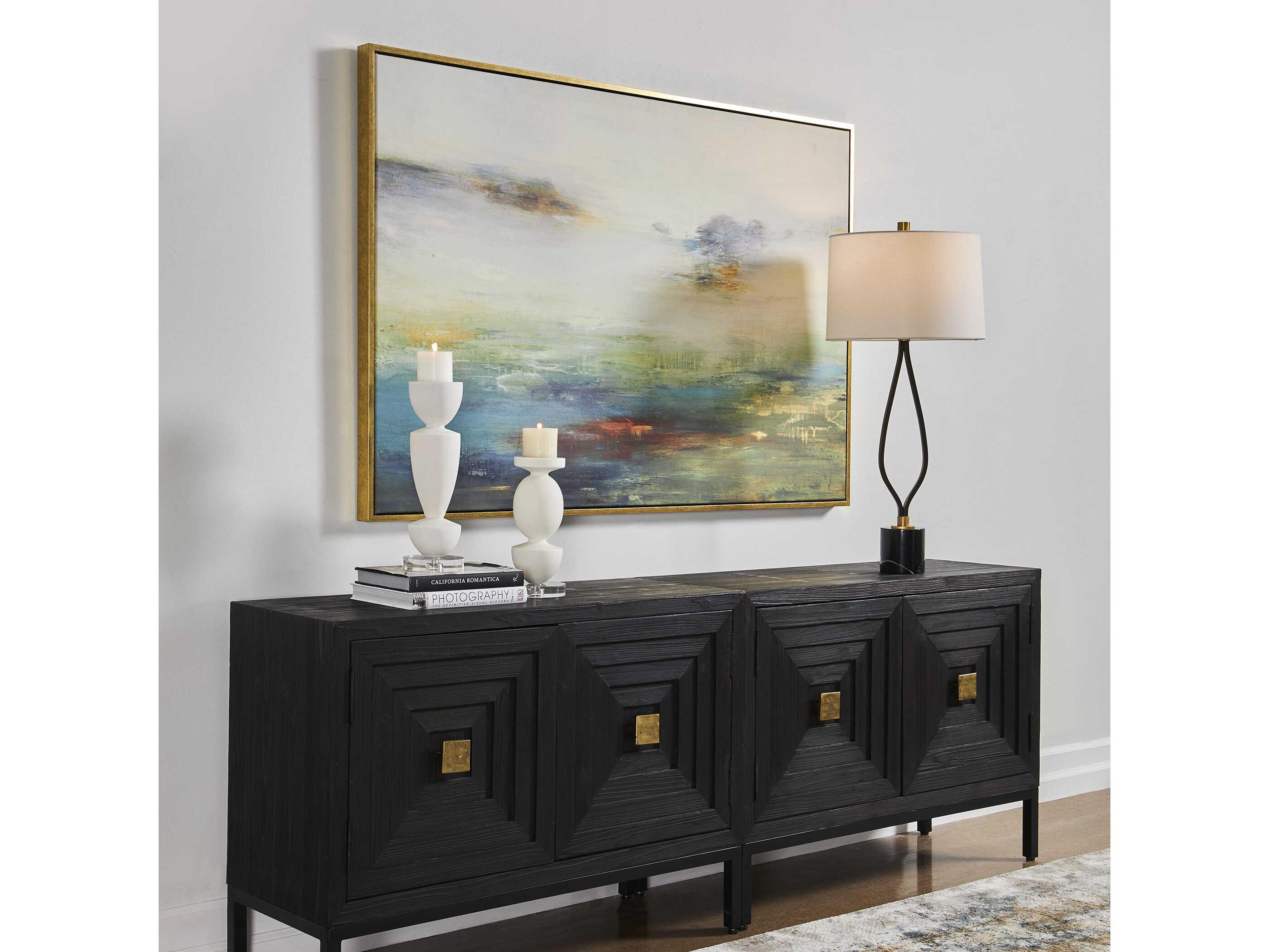 Uttermost Textured Land Framed Landscape Art