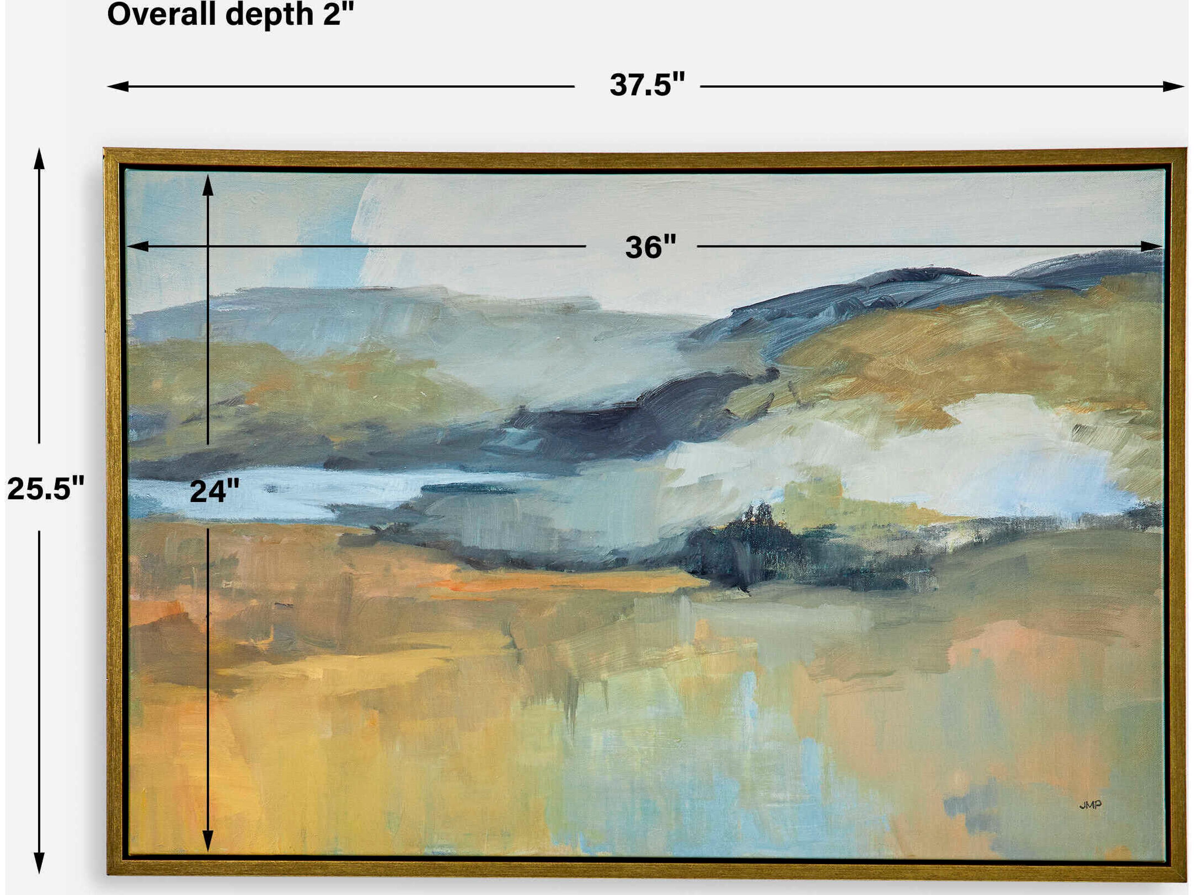 Uttermost Folded Hills Framed Landscape Art