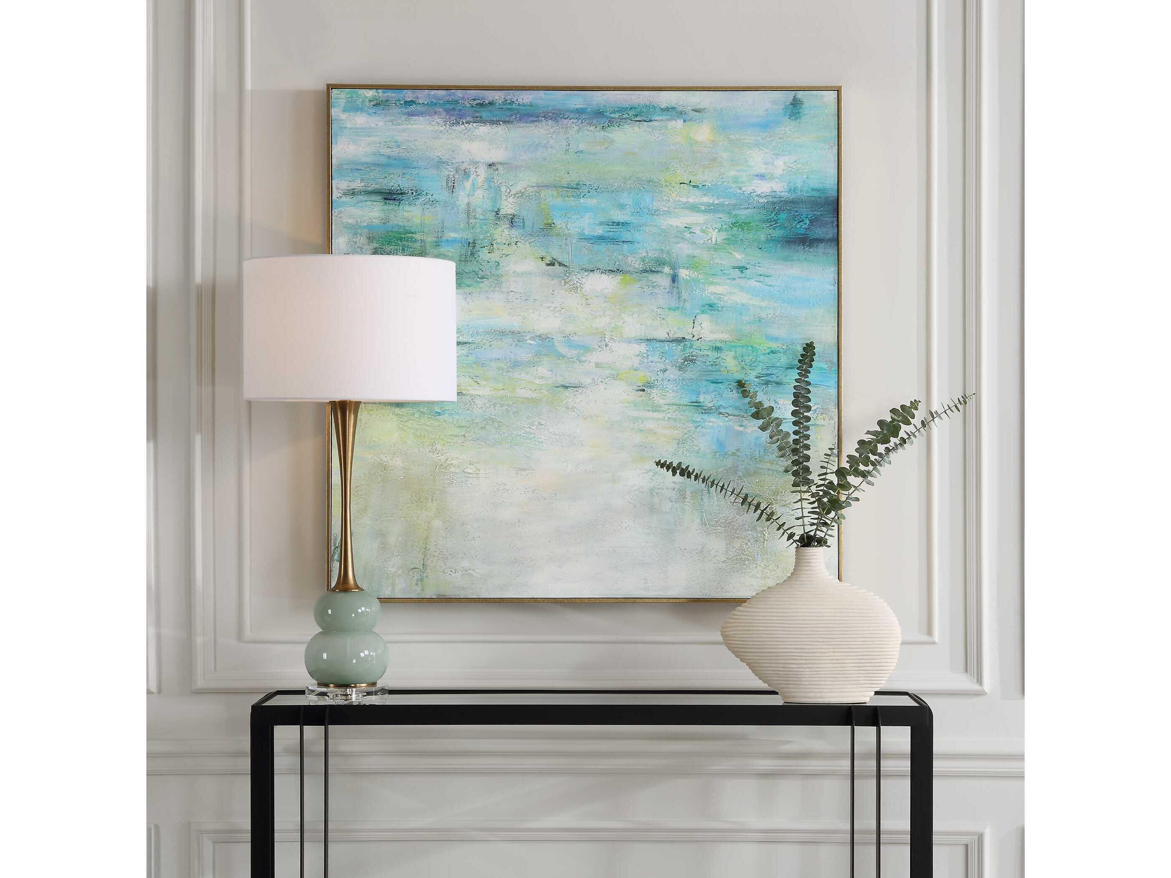 Uttermost Blissful Hand Painted Abstract Art