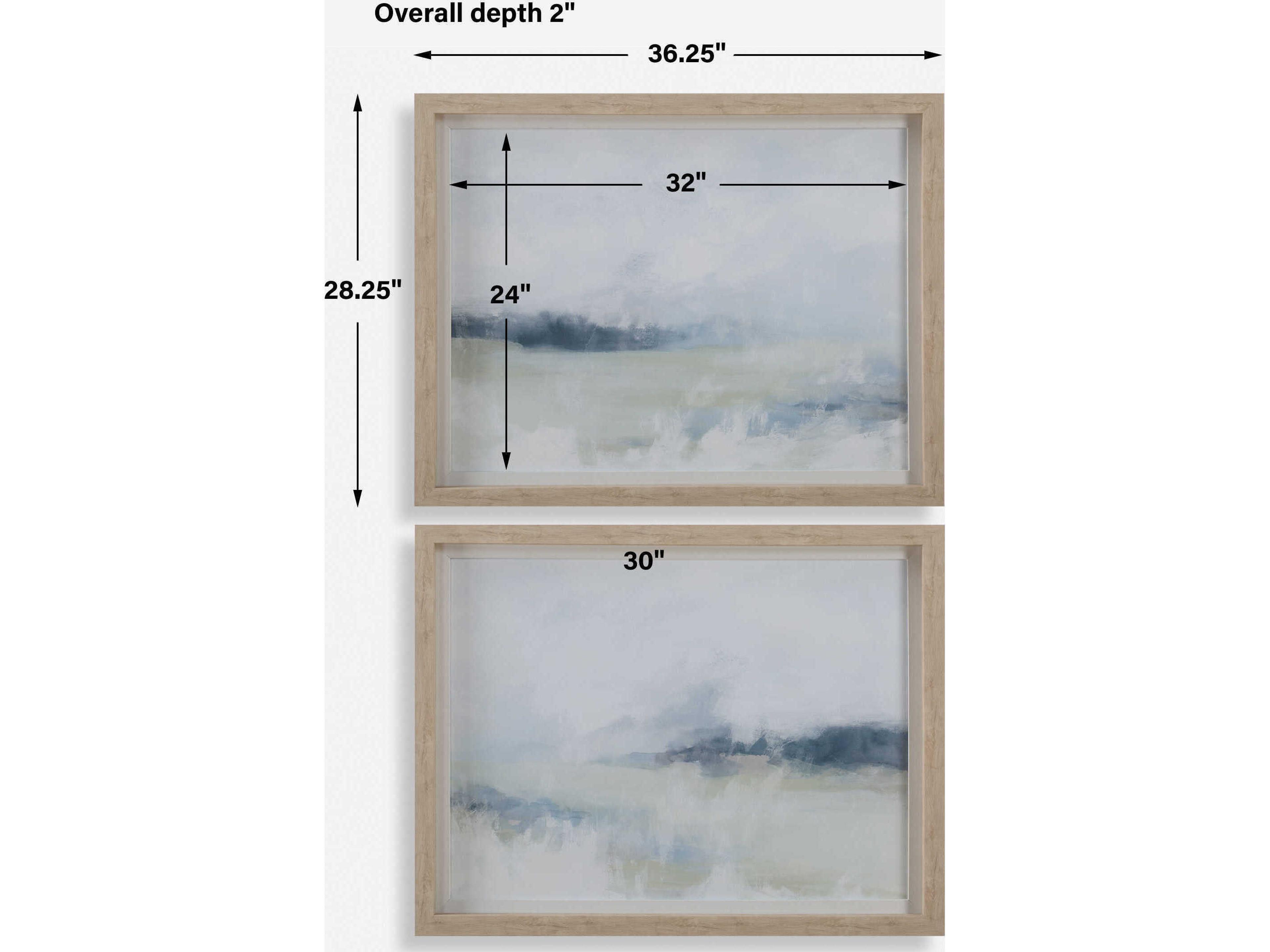 Uttermost Breezy Vista Framed Prints Set of 2