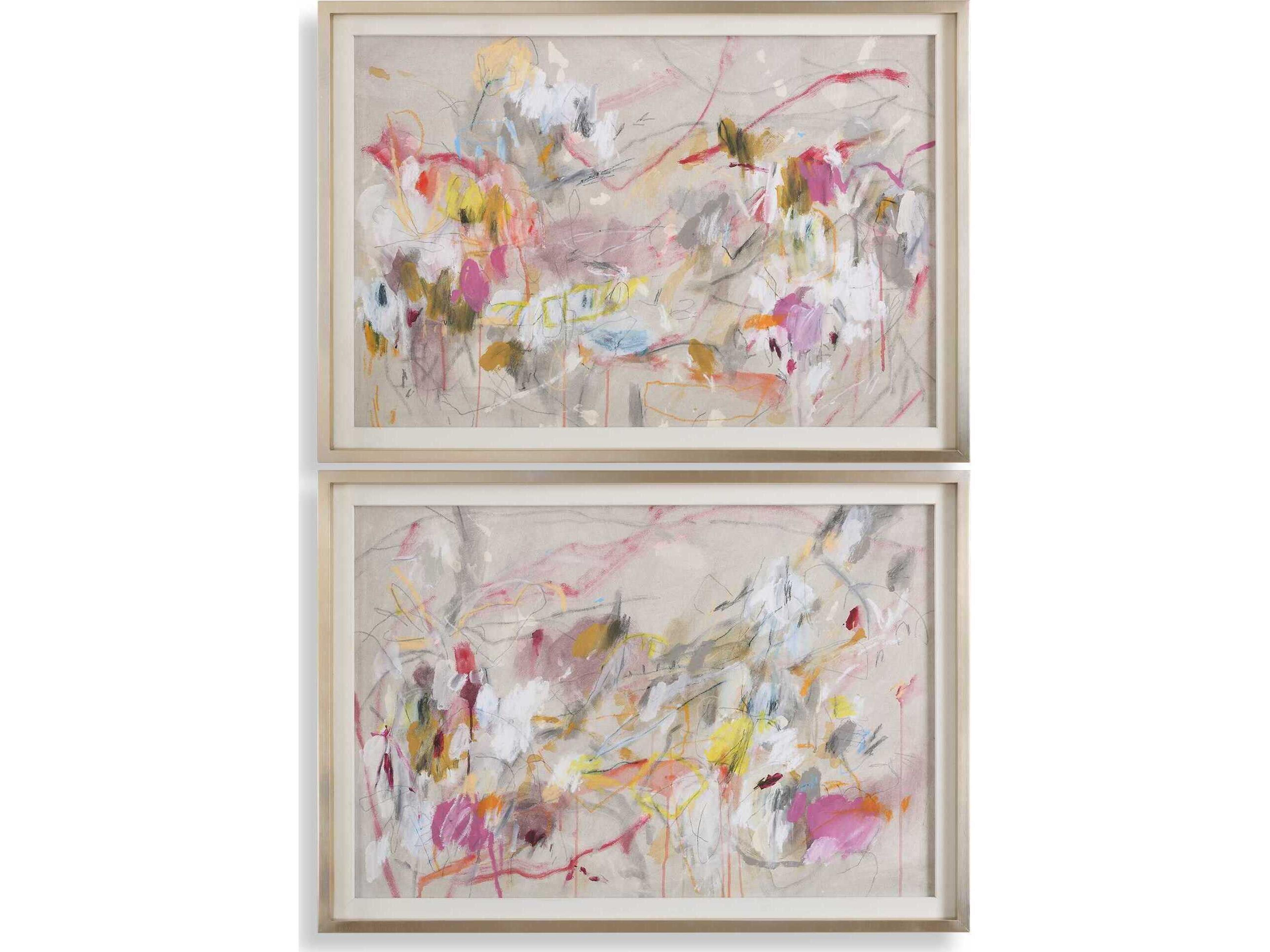Metropolitan Rush Abstract Prints Set of 2