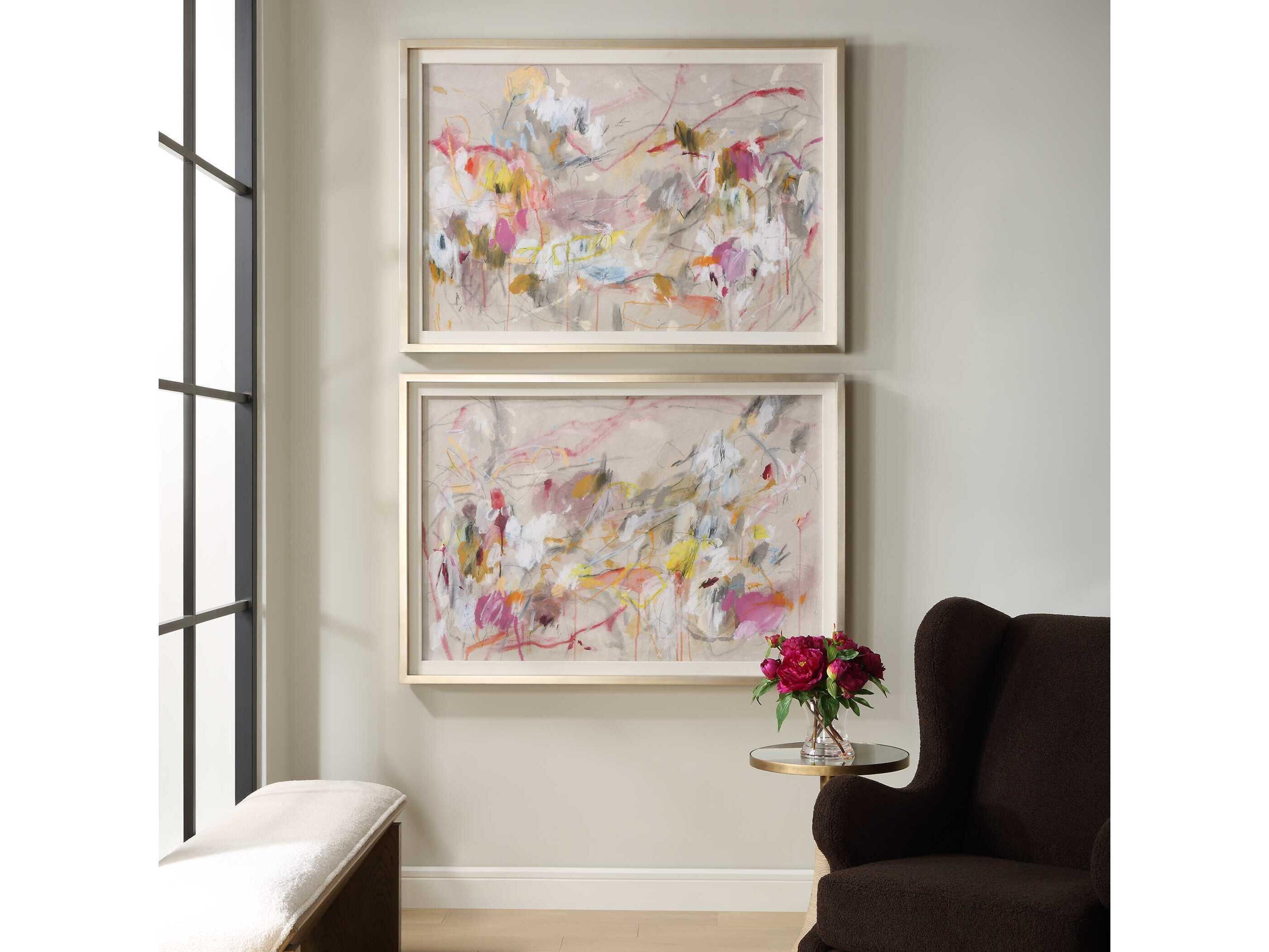 Uttermost Metropolitan Rush Abstract Prints Set of 2
