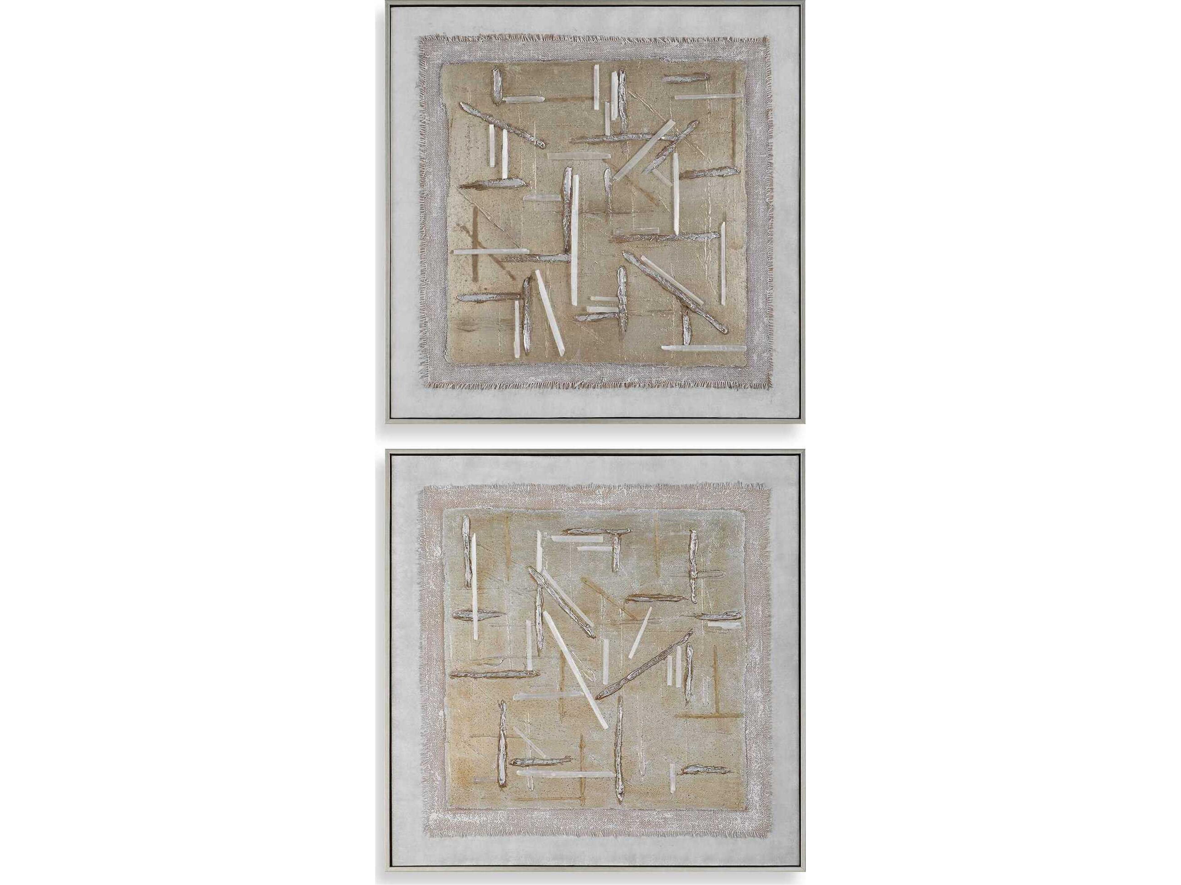 Uttermost Unpredictable Hand Painted Canvases (Set of 2)