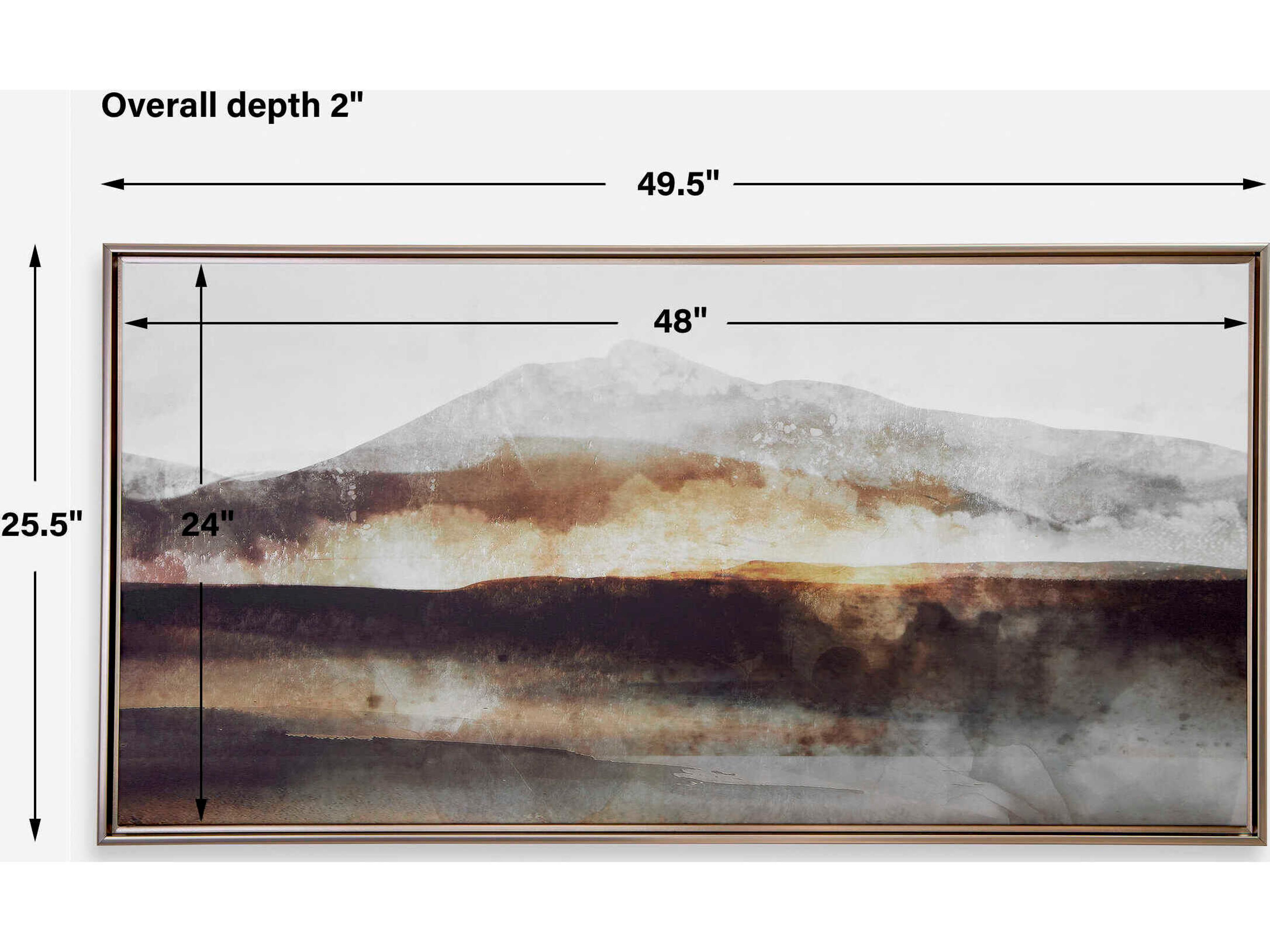 Uttermost Splash Of Land Framed Canvas Wall Art