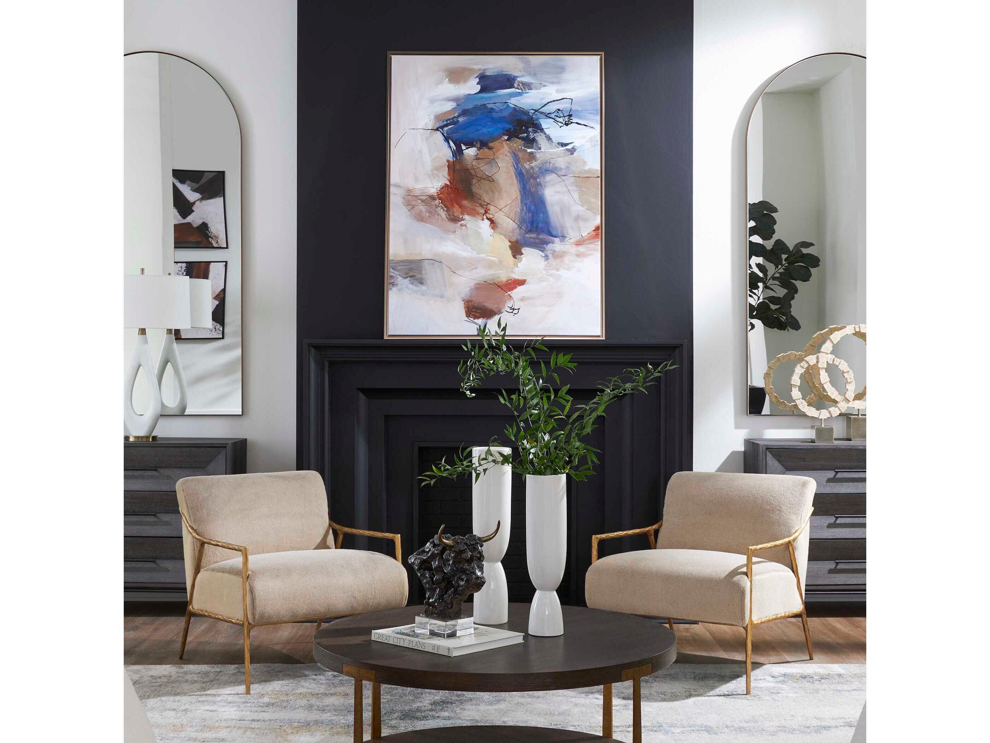 Uttermost Subtle Nuances Framed Abstract Art