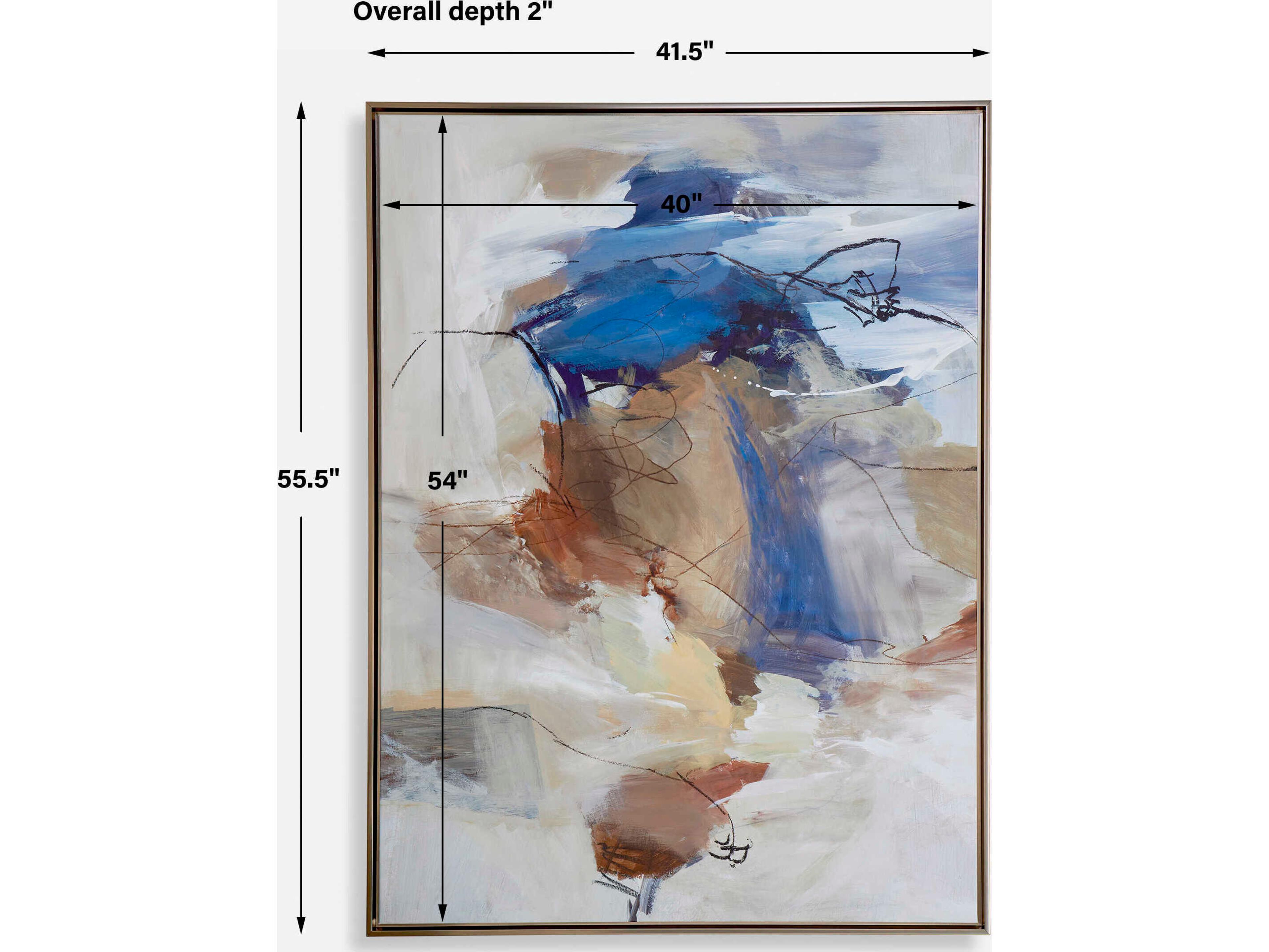 Uttermost Subtle Nuances Framed Abstract Art