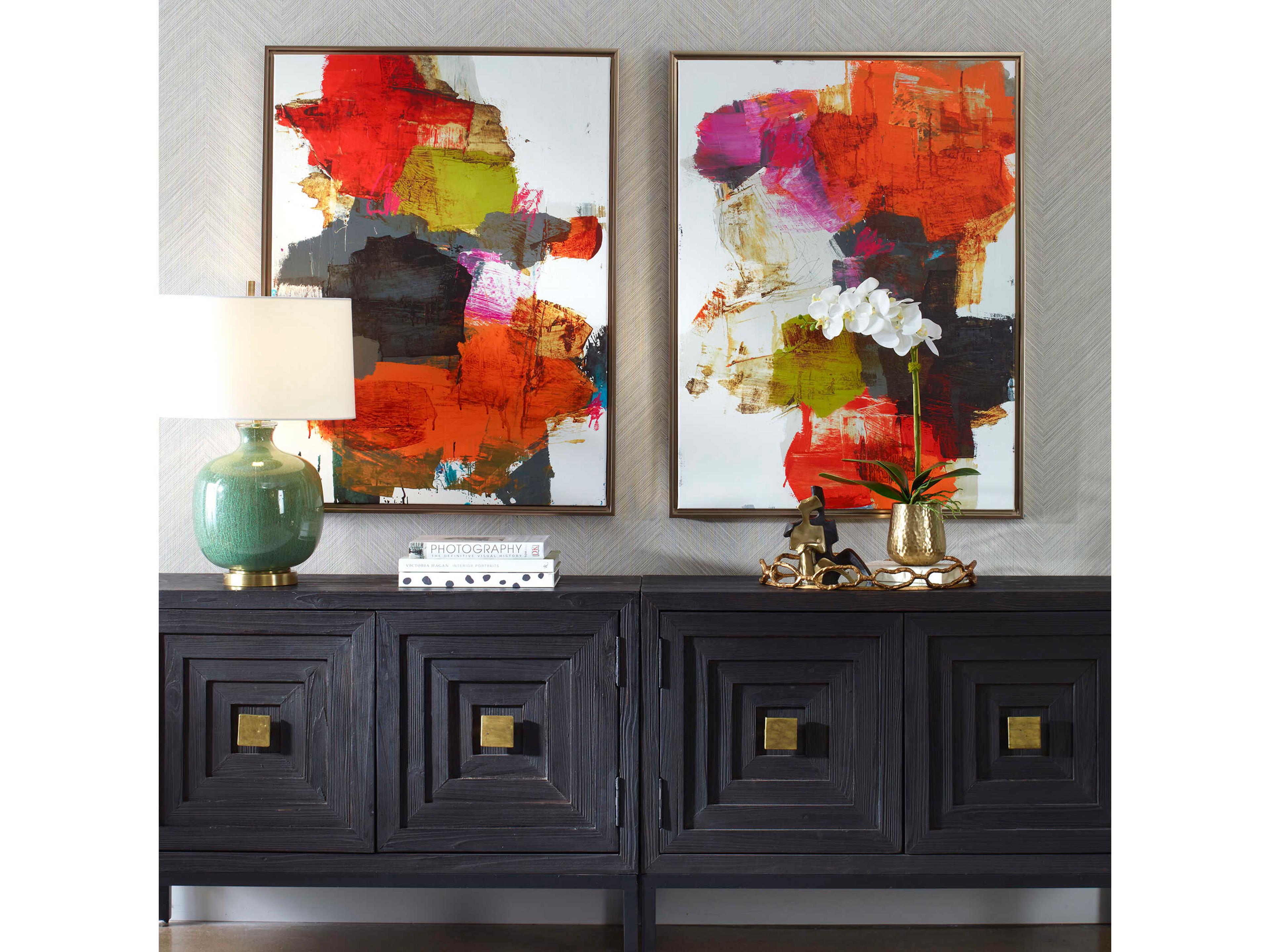 Uttermost Tried And True Framed Abstract Art Set of 2