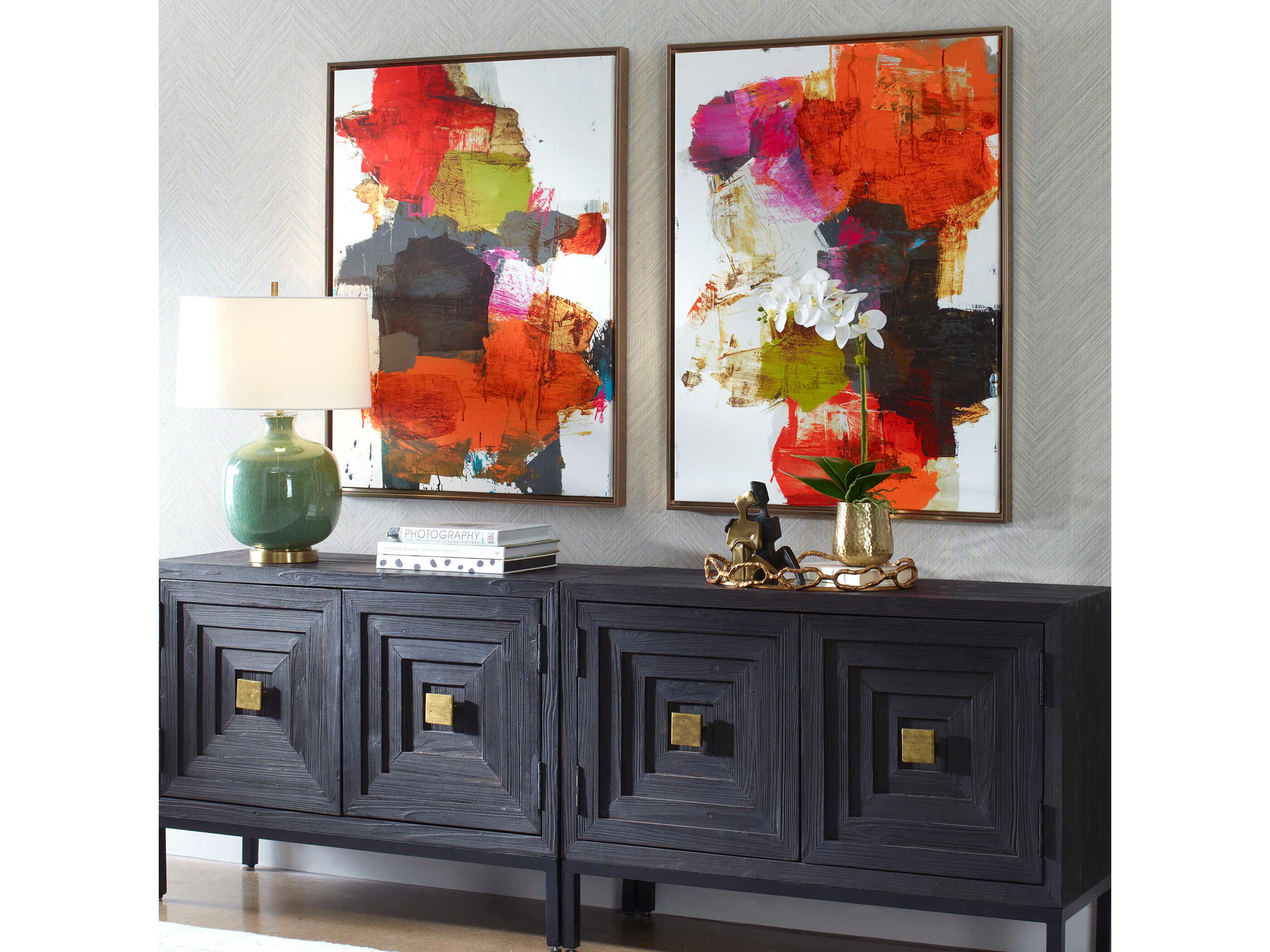 Uttermost Tried And True Framed Abstract Art Set of 2