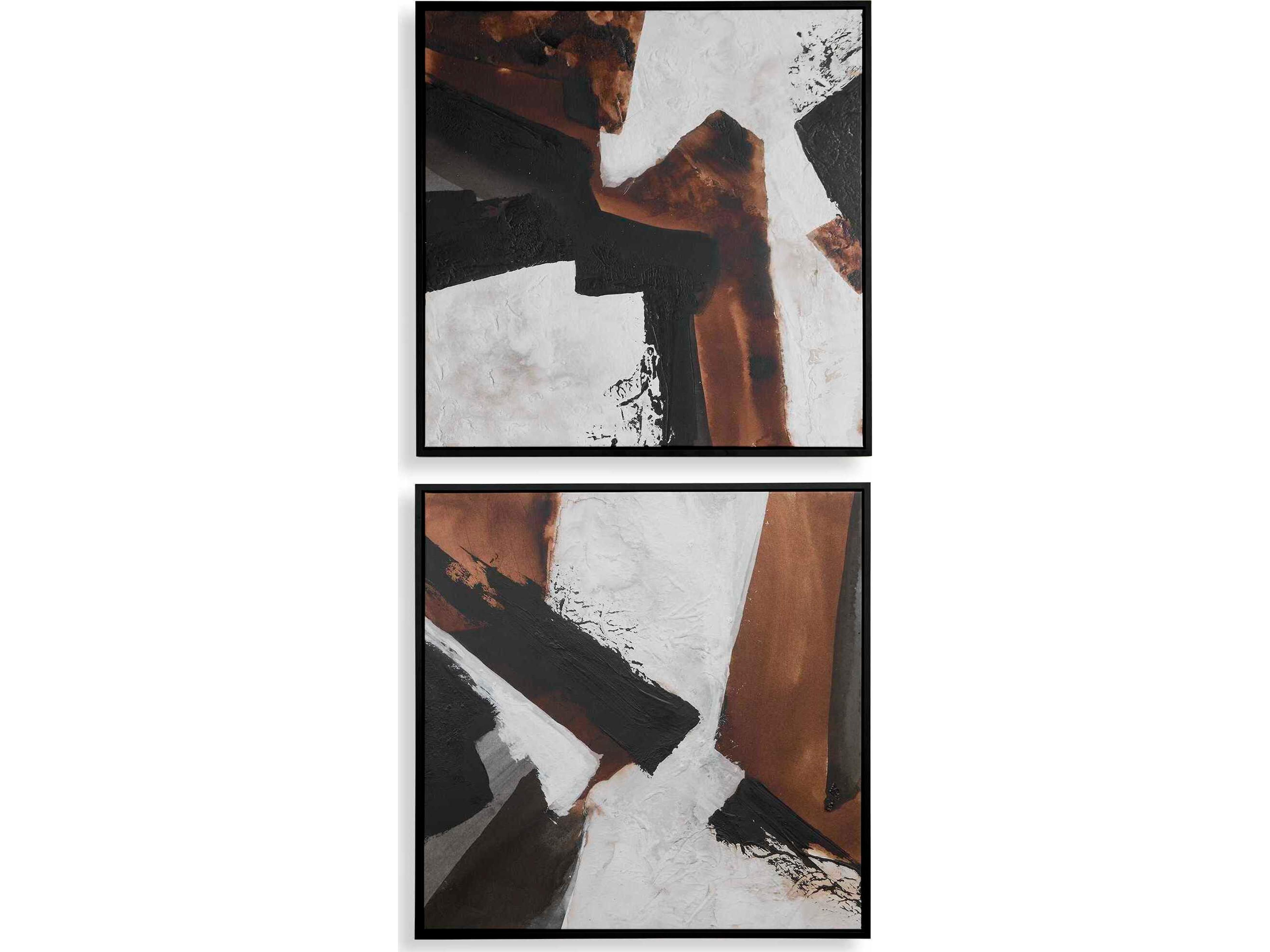 Tactile Inspiration Framed Abstract Art Set of 2