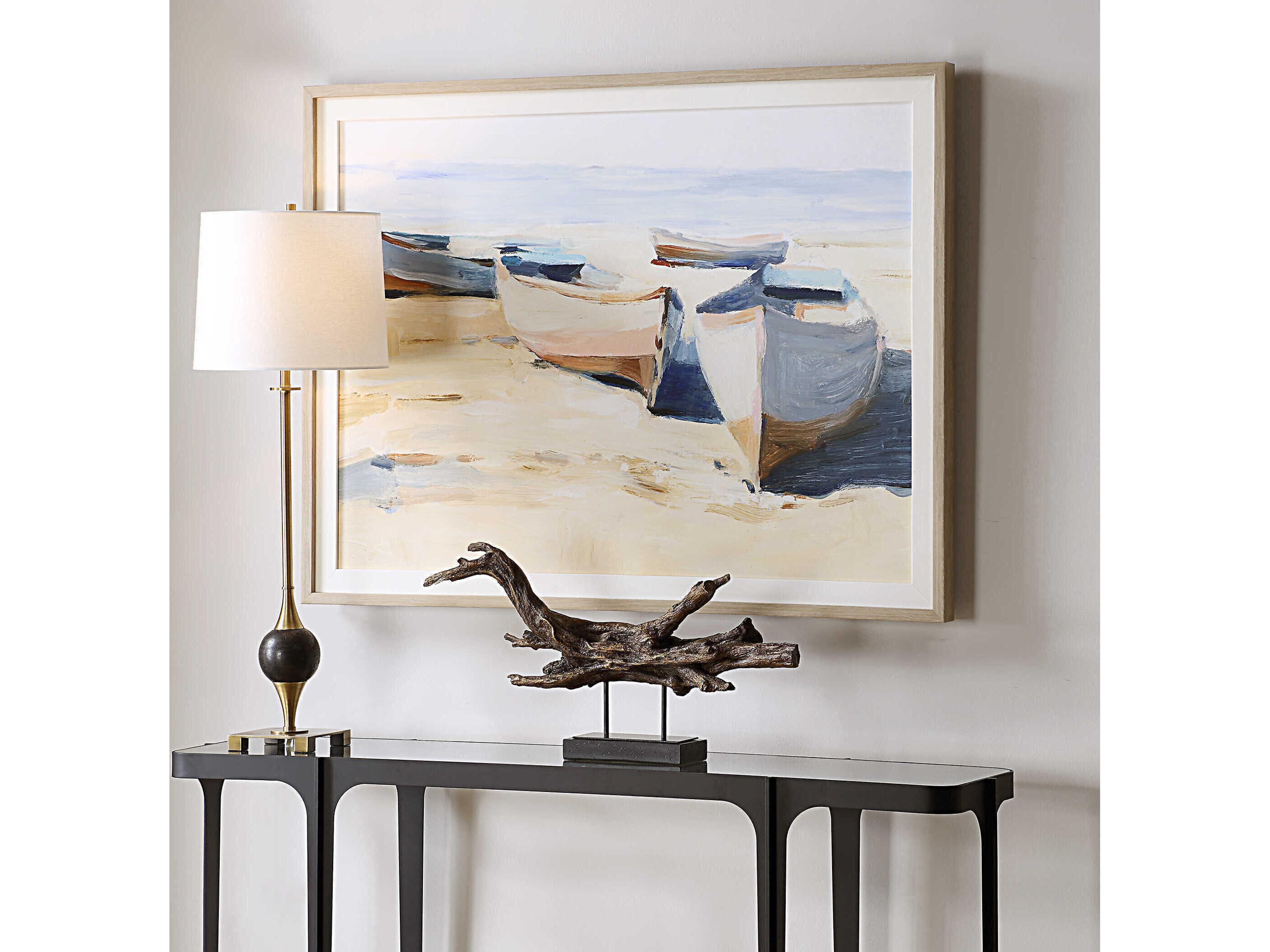 Uttermost Beached Boats Framed Print