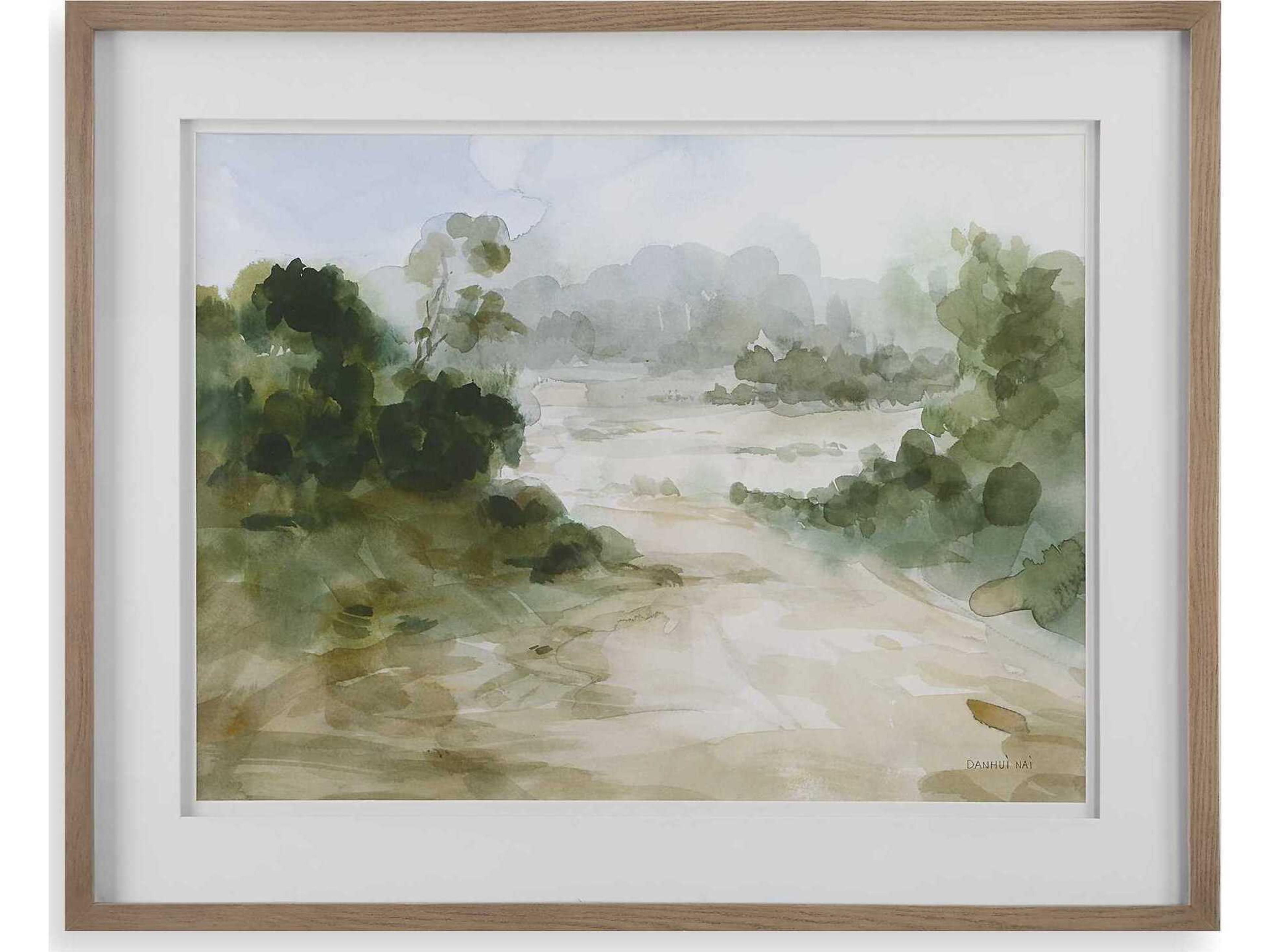 Verdant Watercolor Landscape Print