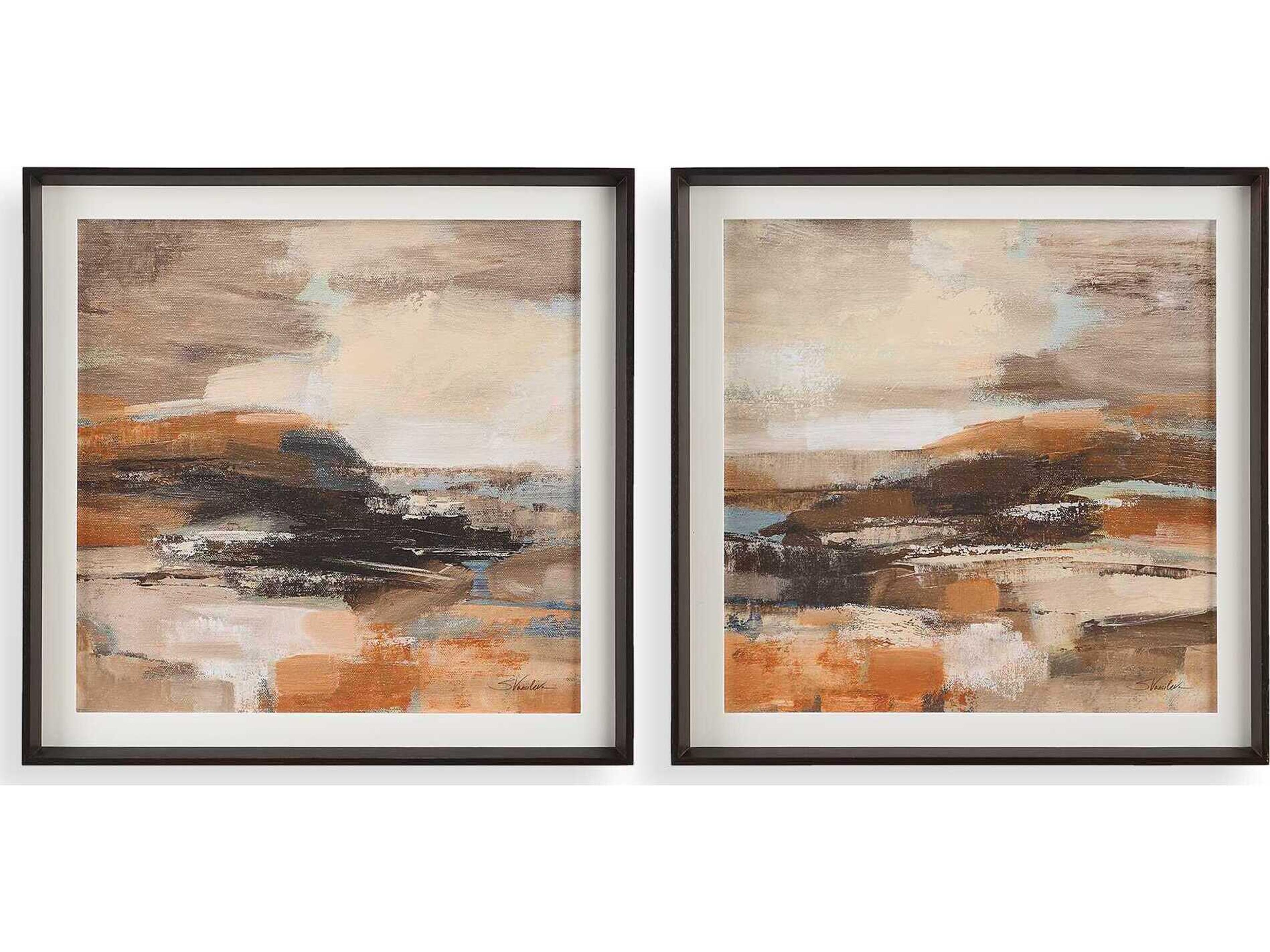 Cinnamon Shore Framed Prints Set of 2