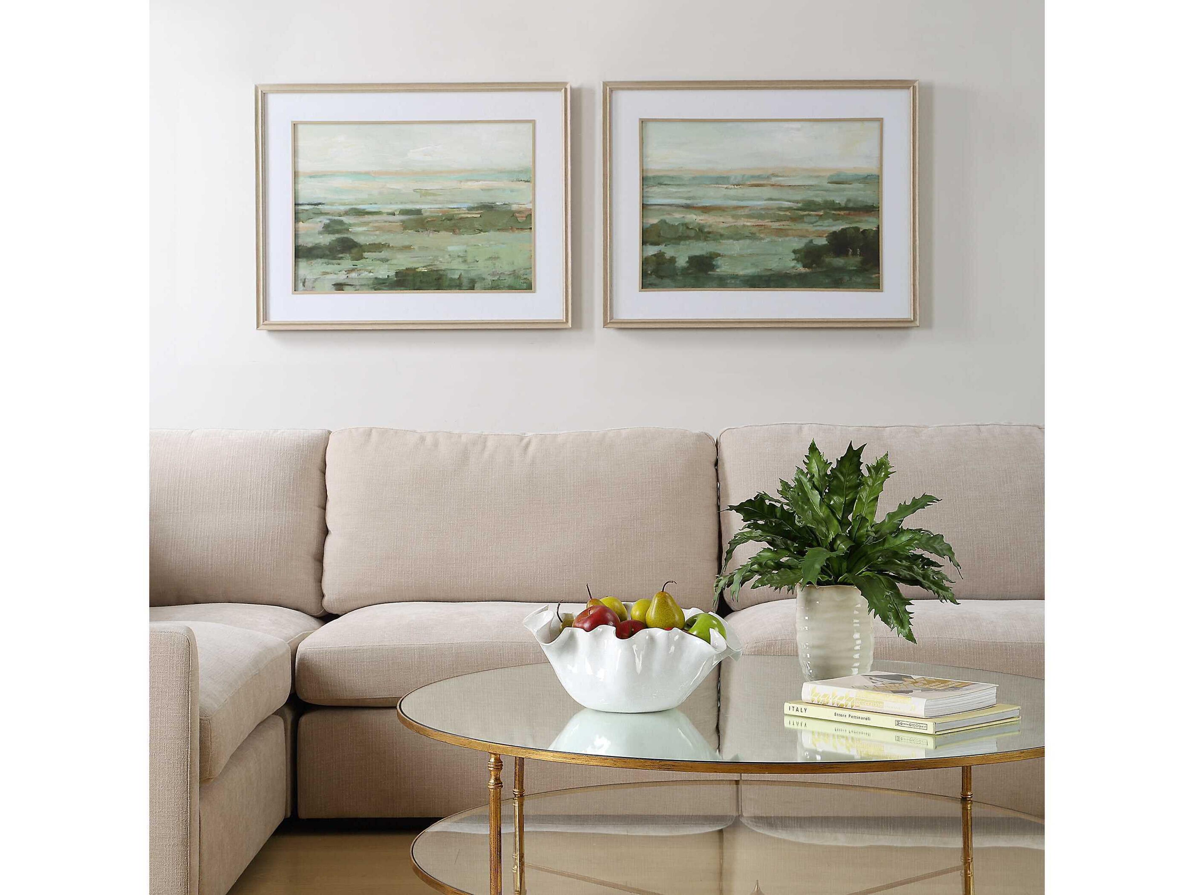 Uttermost Warm Valley Framed Prints Set of 2