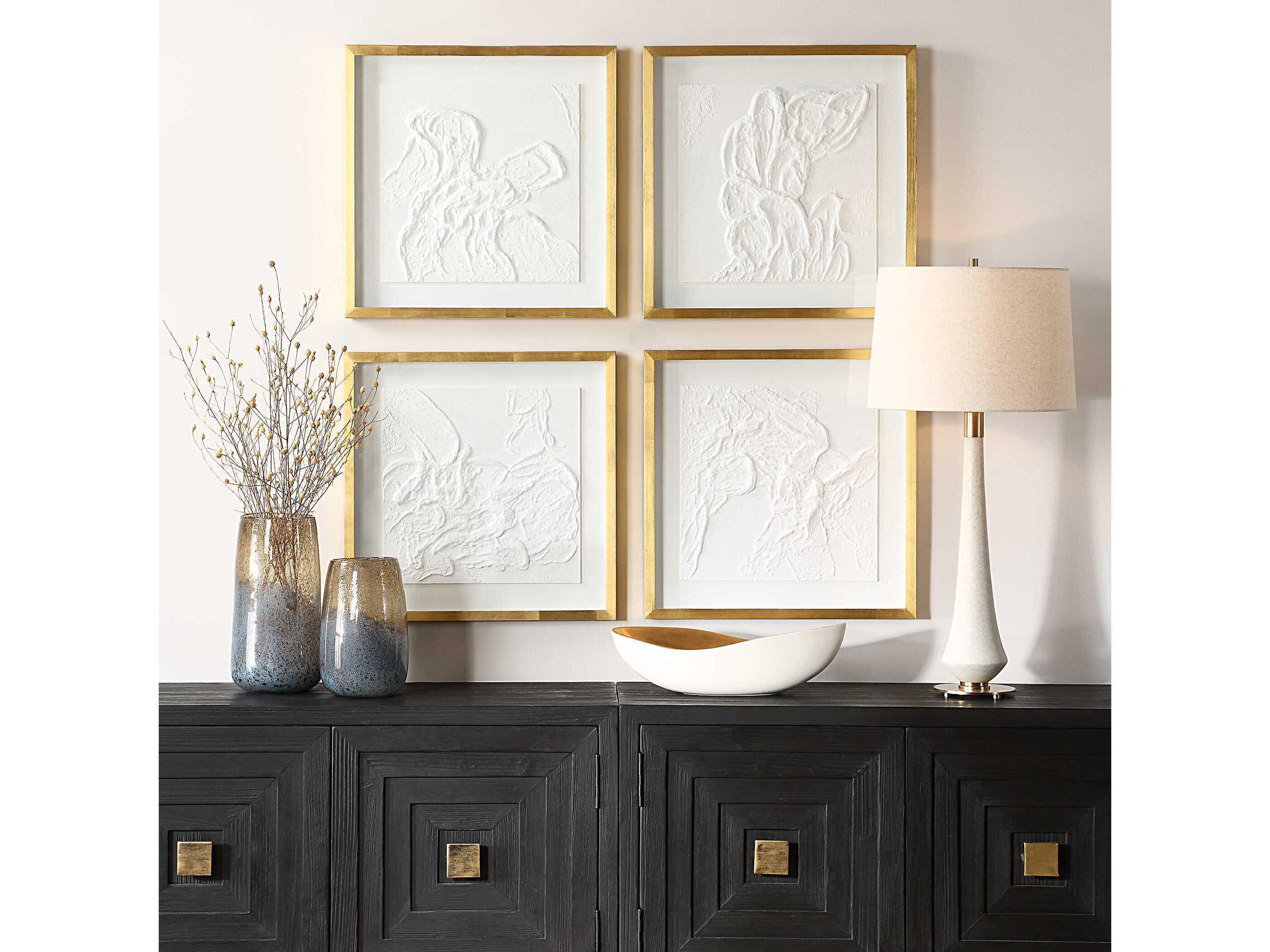 Uttermost Fourfold Framed Prints Set of 4