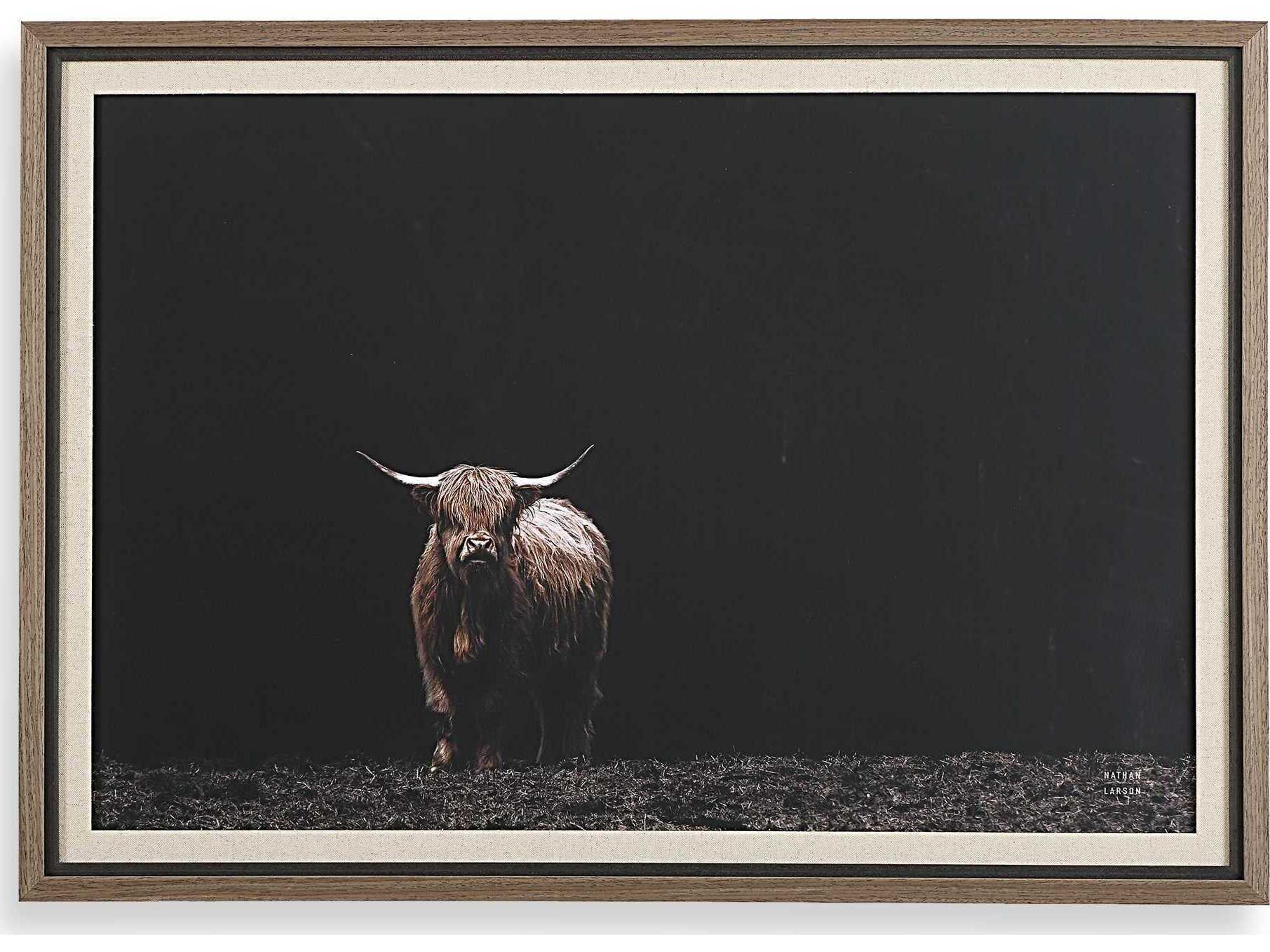 Uttermost King Of The Hill Framed Bovine Print