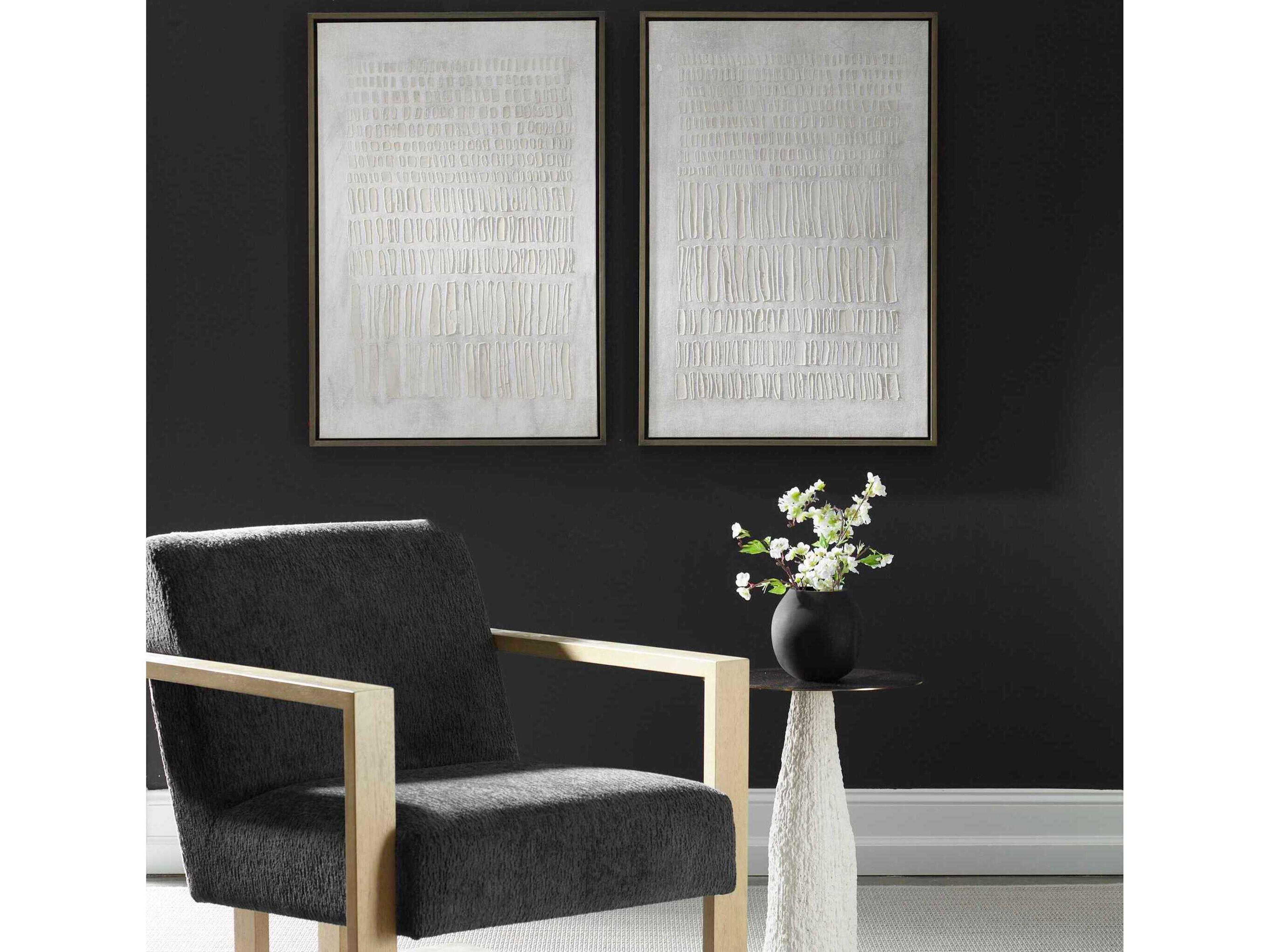 Uttermost Social Theory Framed Canvases Set of 2