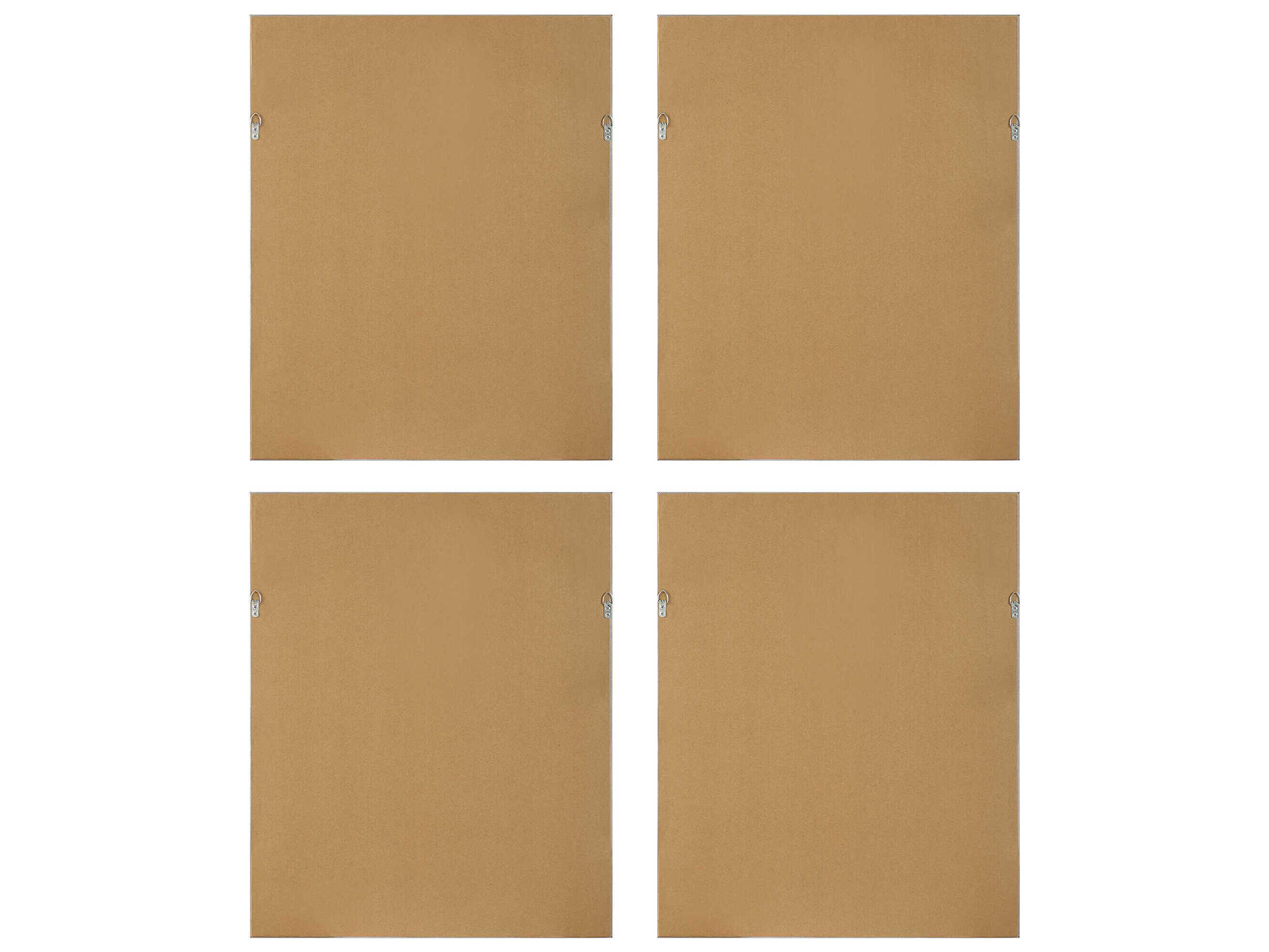 Uttermost Shibori Coral Framed Prints Set of 4